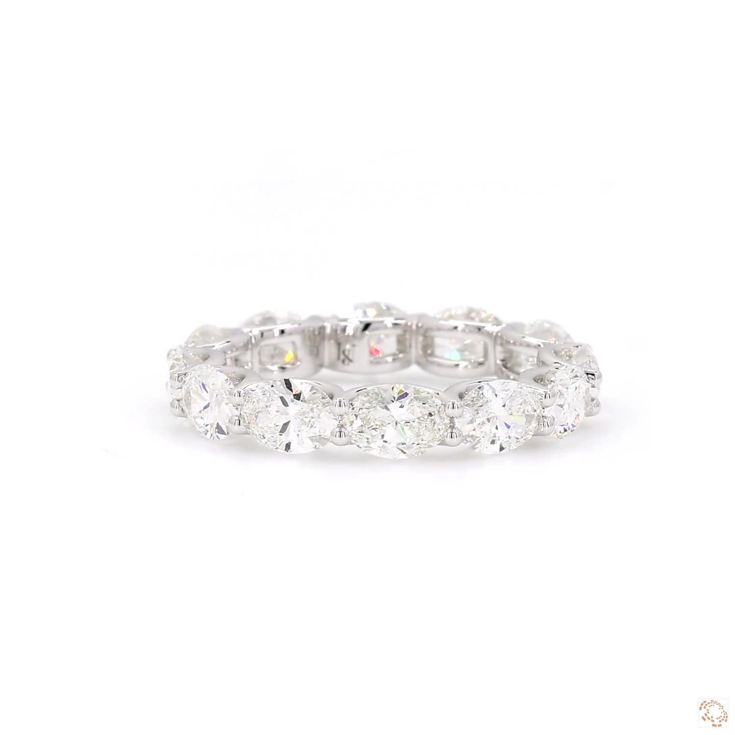 East-West Oval Diamond Eternity Ring (0.3ct per diamond)