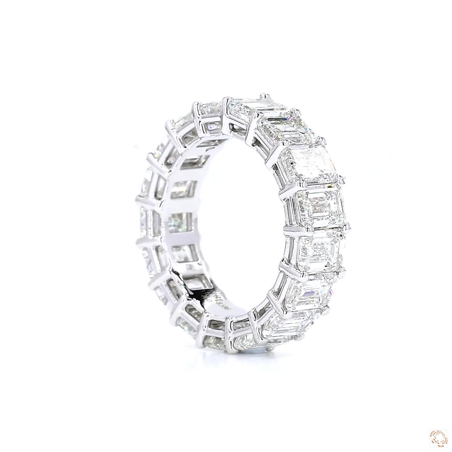 Emerald Diamond Eternity Ring (0.5ct per diamond)