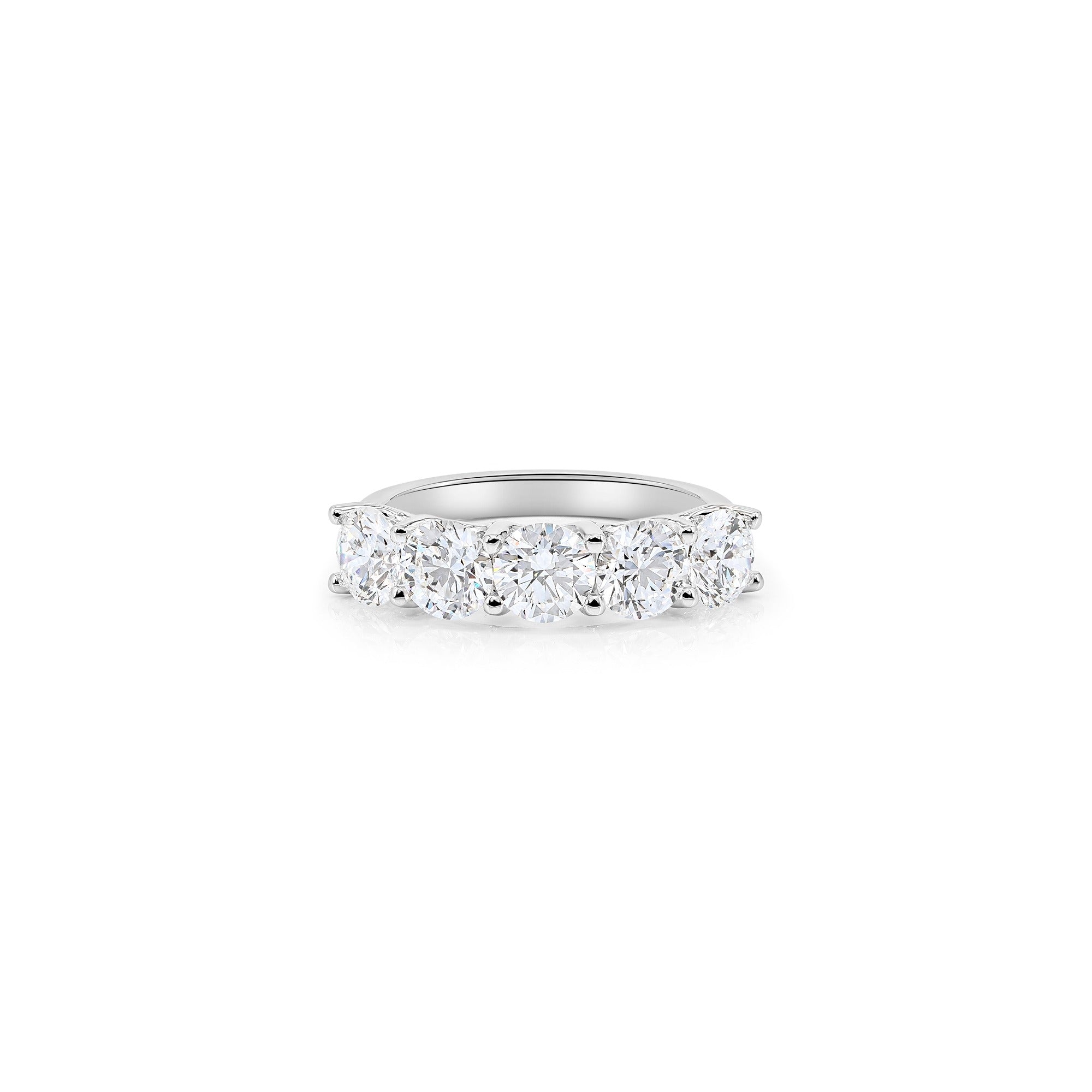 Round Diamond Half Eternity Ring (0.5ct per diamond)