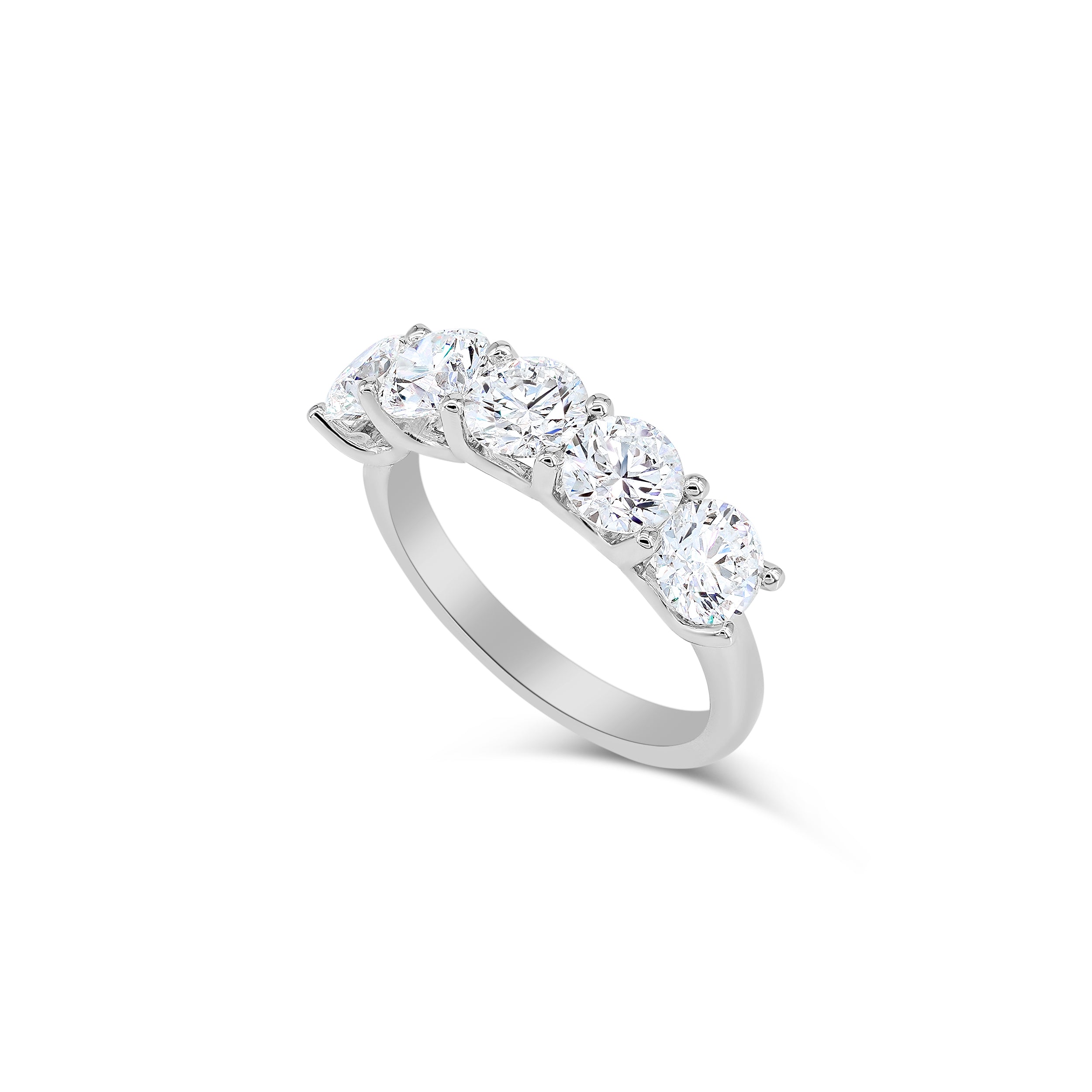 Round Diamond Half Eternity Ring (0.5ct per diamond)
