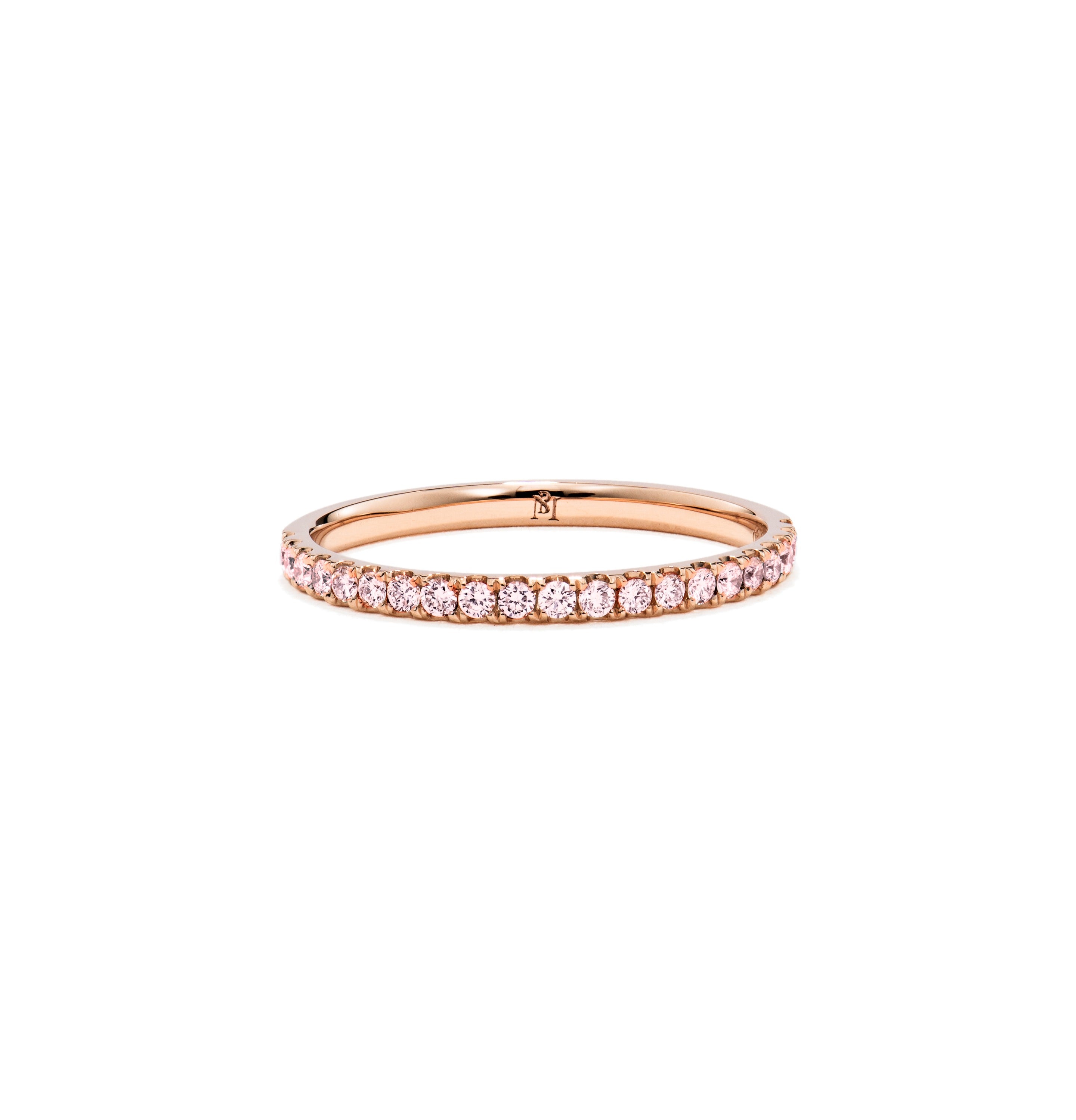 Argyle Pink Diamond Half Eternity Ring