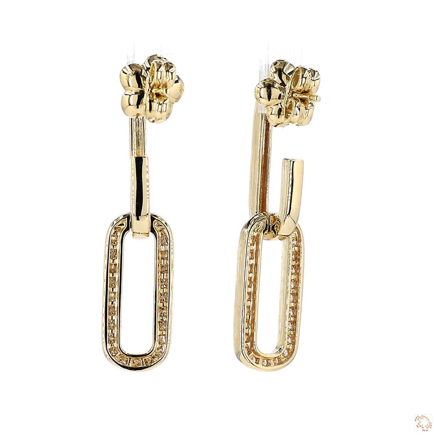Diamond Chain Dangling Earrings (0.45 ct. tw.)