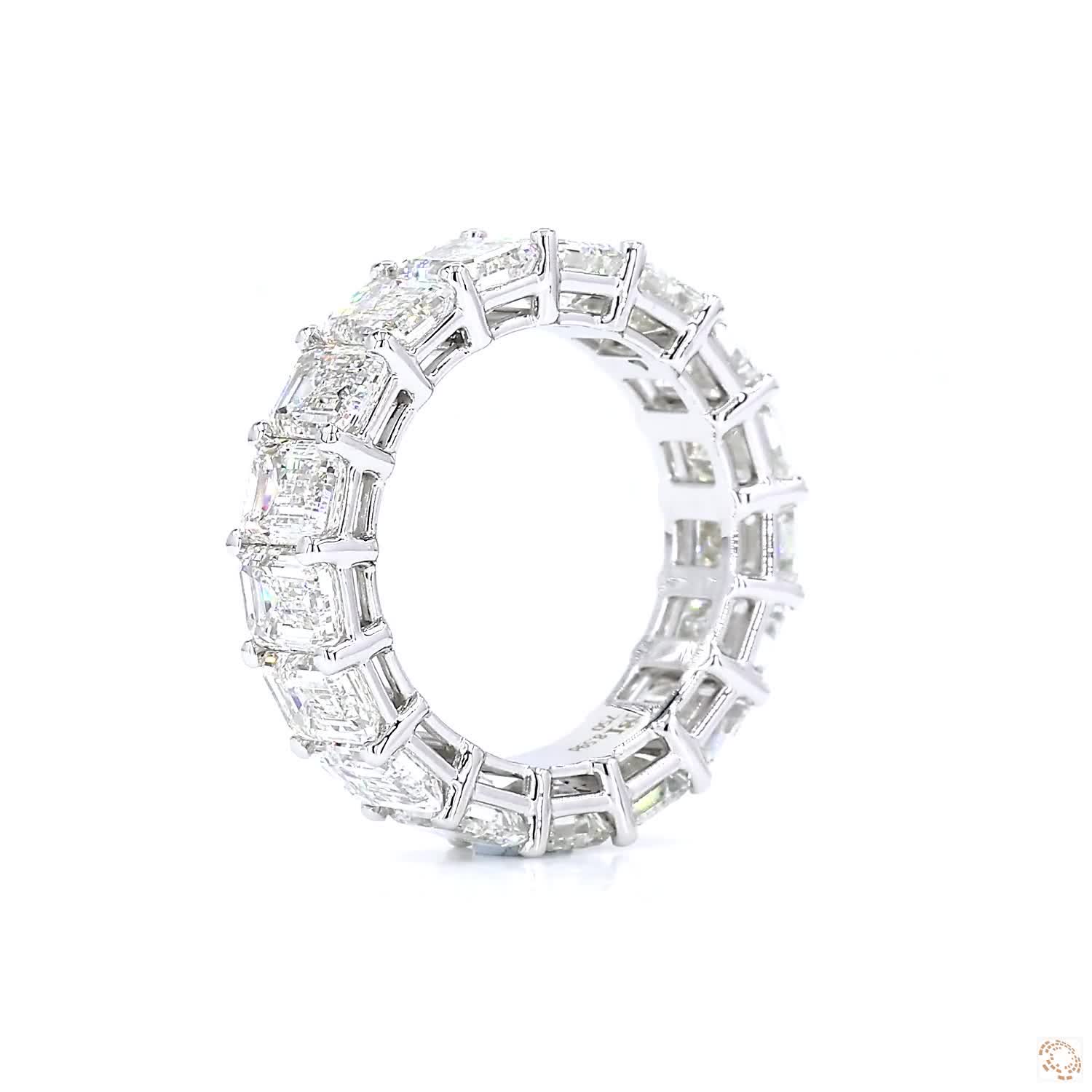 Emerald Diamond Eternity Ring (0.5ct per diamond)