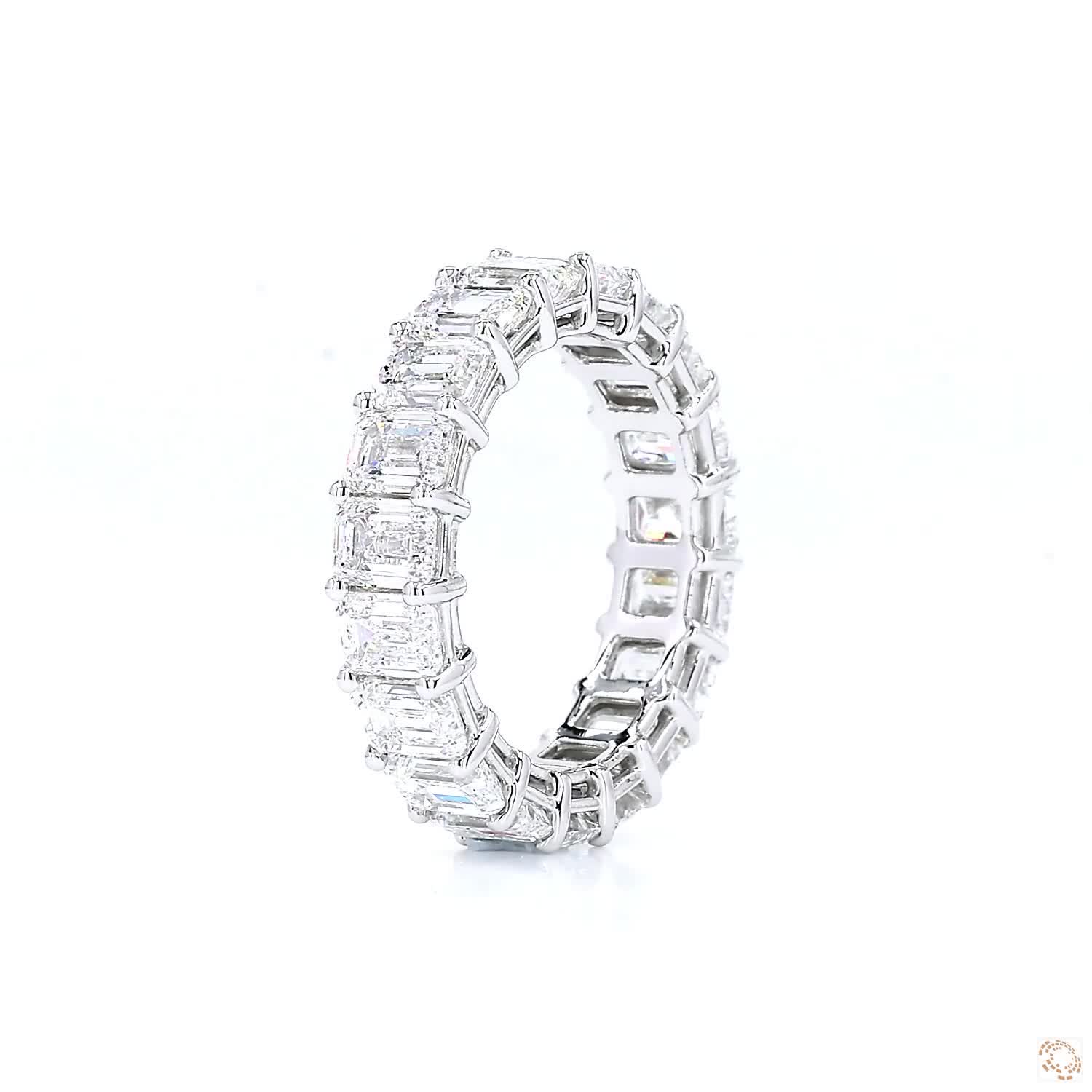 Emerald Diamond Eternity Ring (0.3ct per diamond)