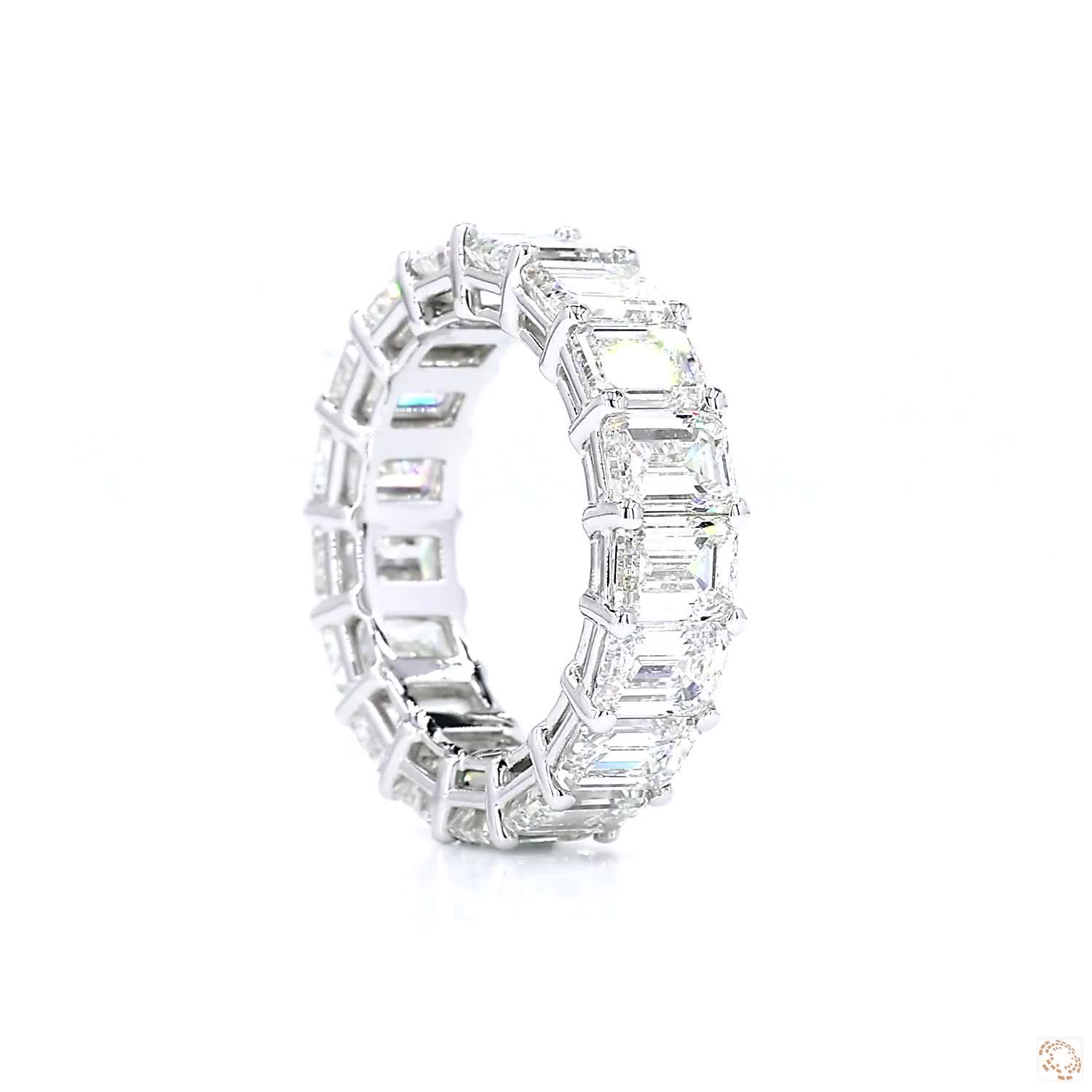 Emerald Diamond Eternity Ring (0.5ct per diamond)