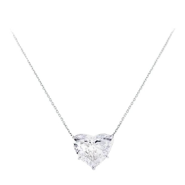 Solitaire Heart Diamond Pendant (0.90 ct)
