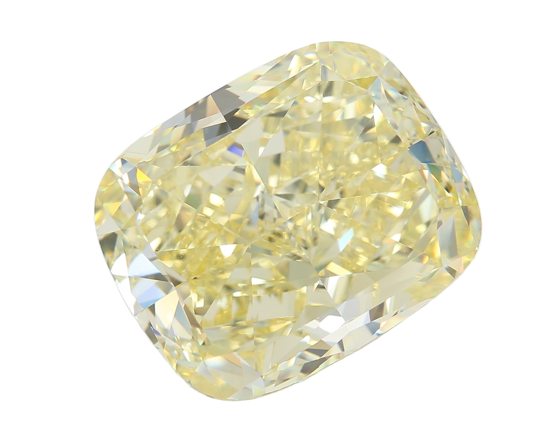 30 Carat Fancy Intense Yellow Cushion Diamond IF GIA