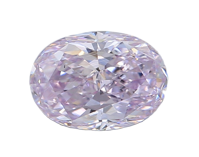 0.89 Carat Fancy Pinkish Purple Oval Diamond VS1 GIA