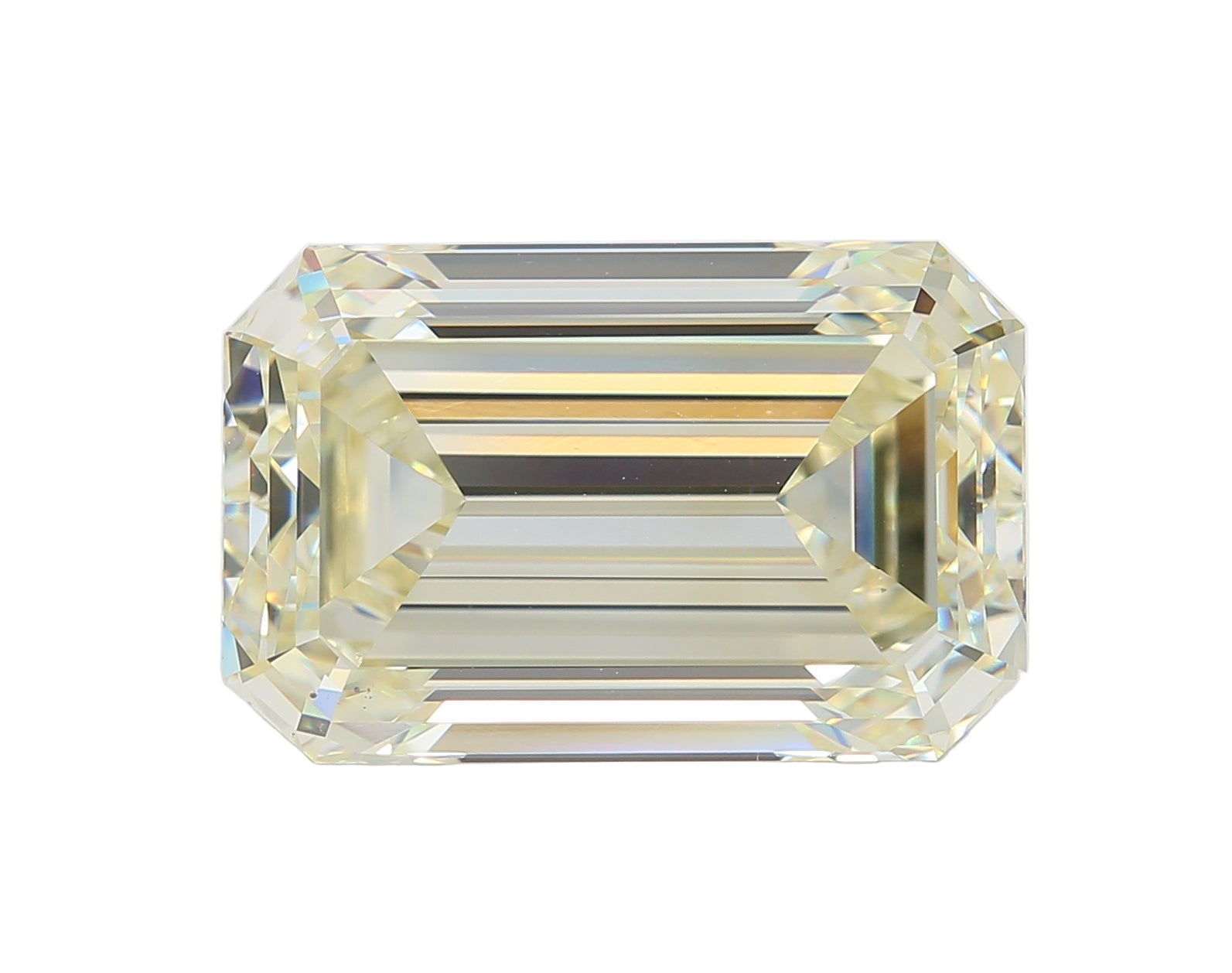 12 Carat Fancy Light Yellow Emerald Diamond VS2 GIA