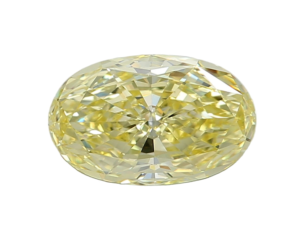 1.30 Carat Fancy Yellow Oval Diamond VVS1 GIA