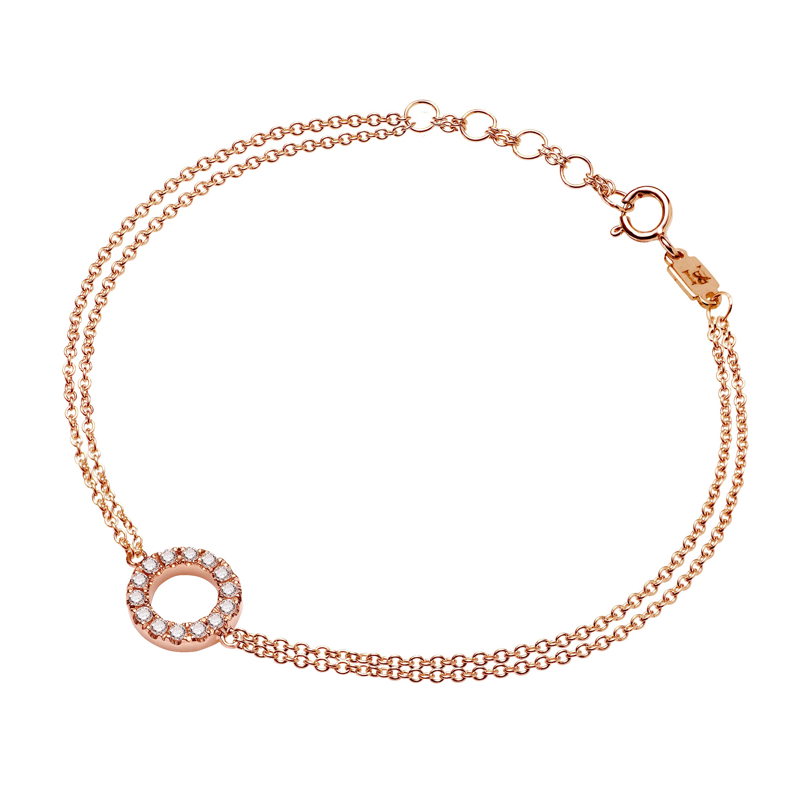 18K Gold & Diamonds Geometric Bracelet