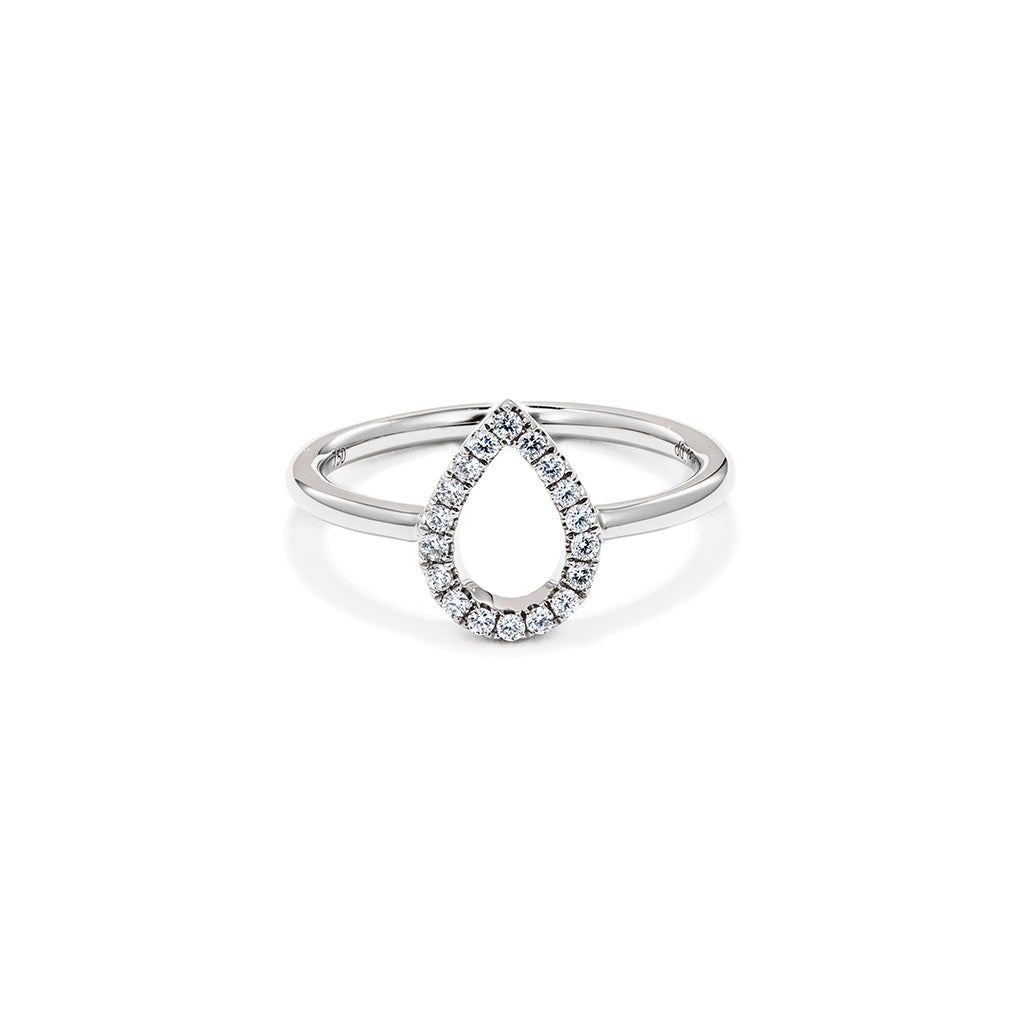 Pear Shape Diamond Ring - Large