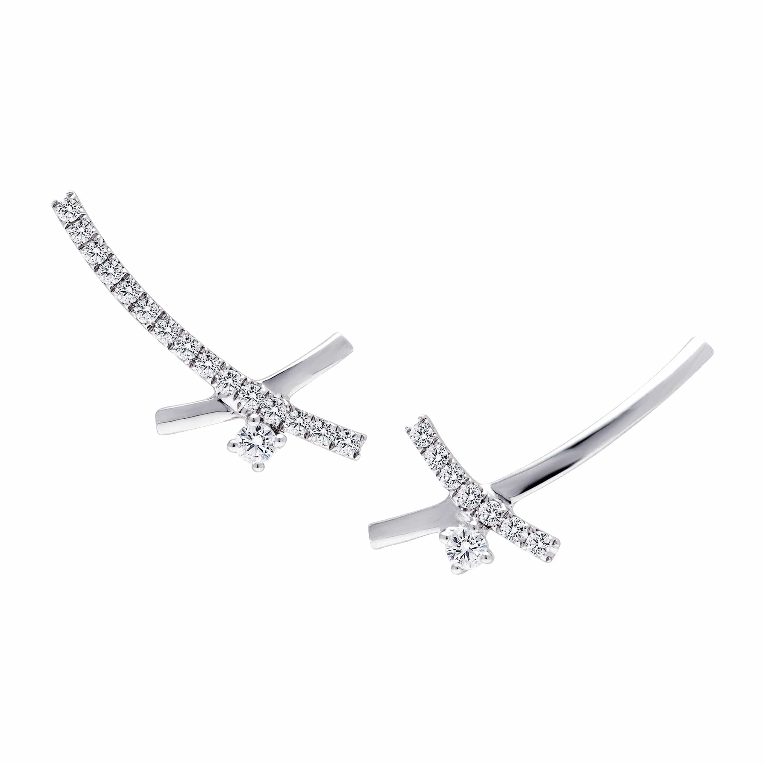 XCross Diamond Ear-climbers