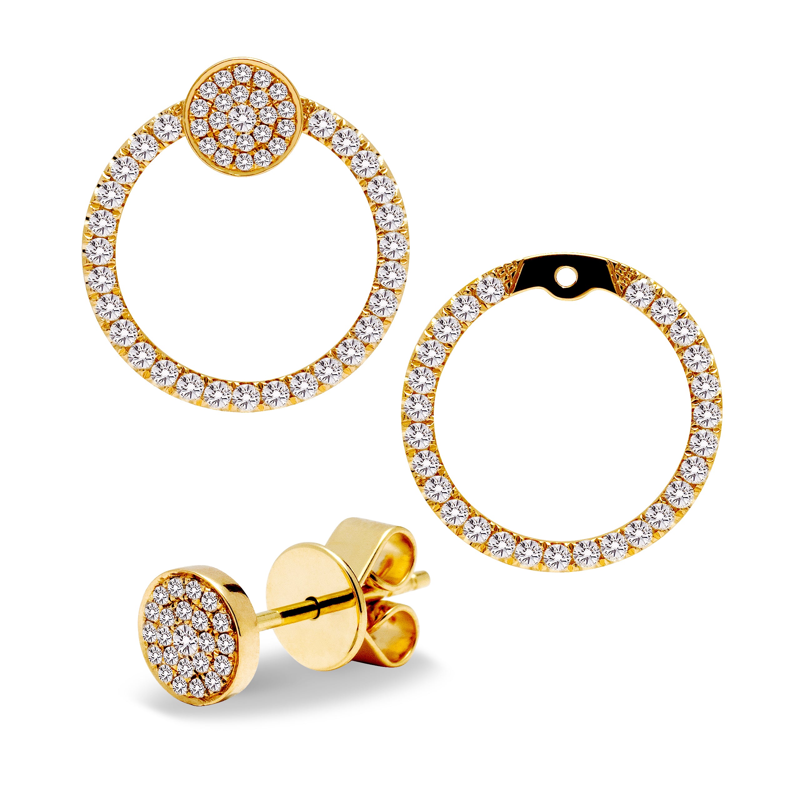 Round Diamond Earrings