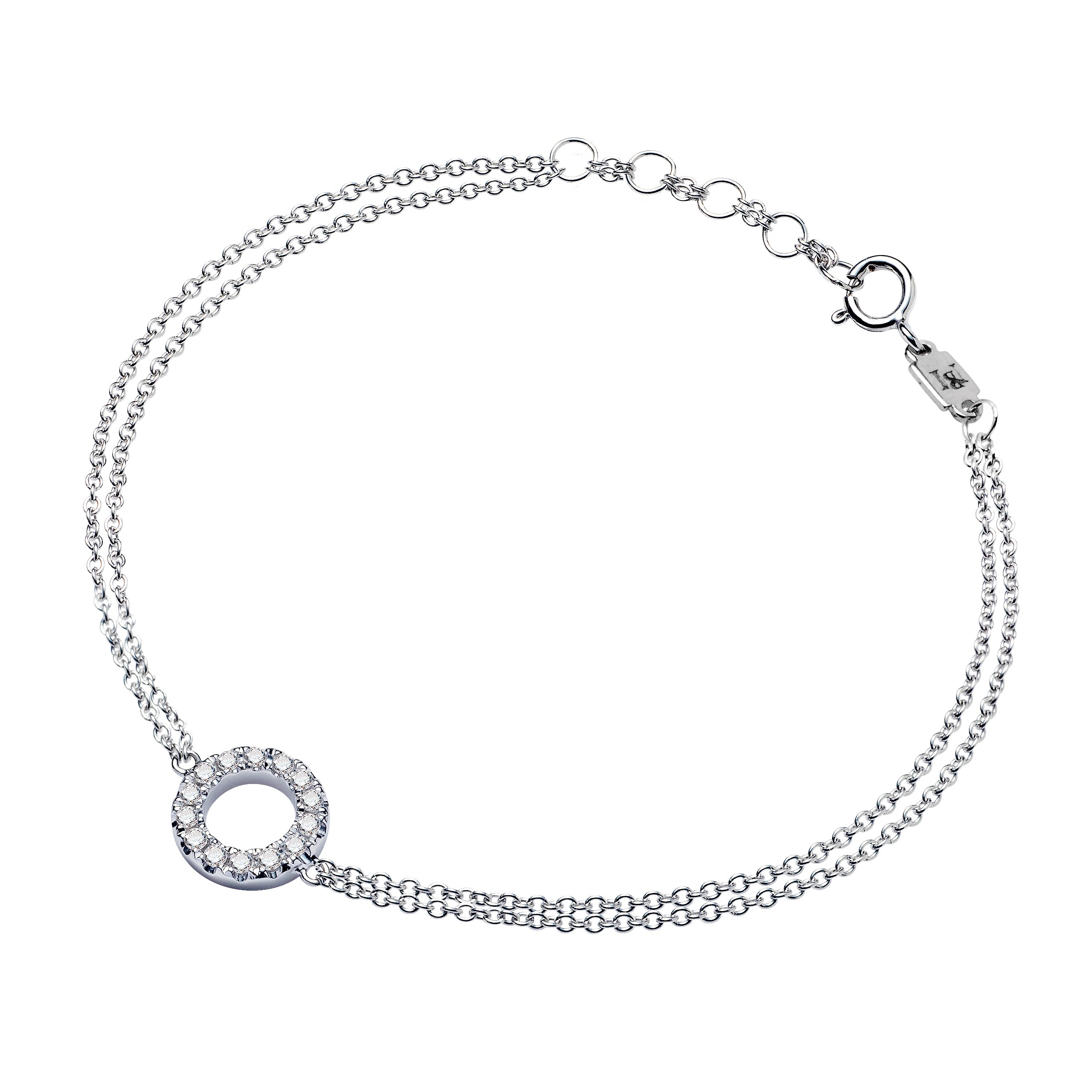 18K Gold & Diamonds Geometric Bracelet