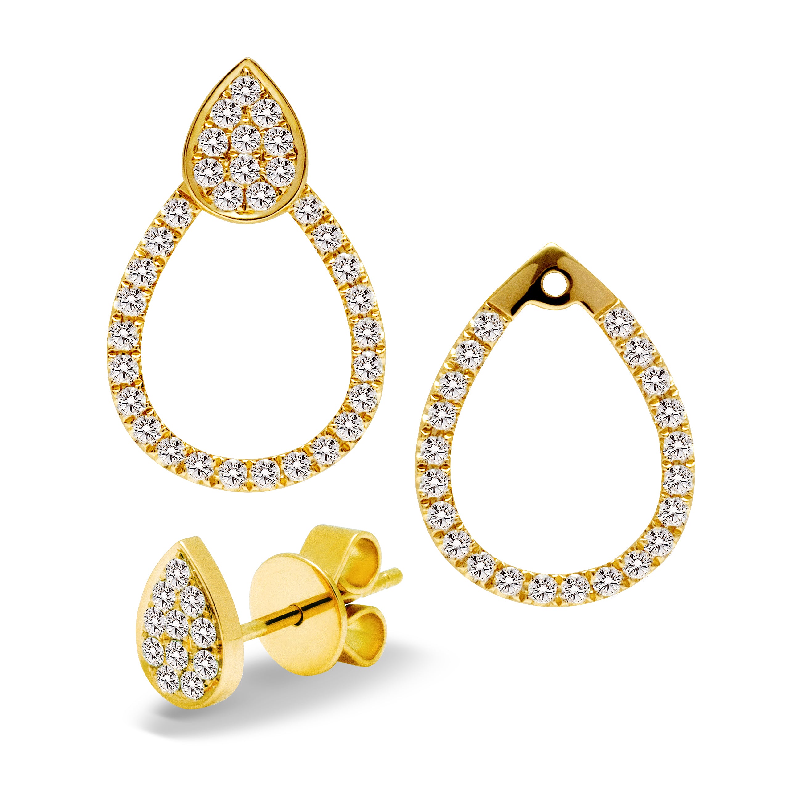 Pear Diamond Earrings