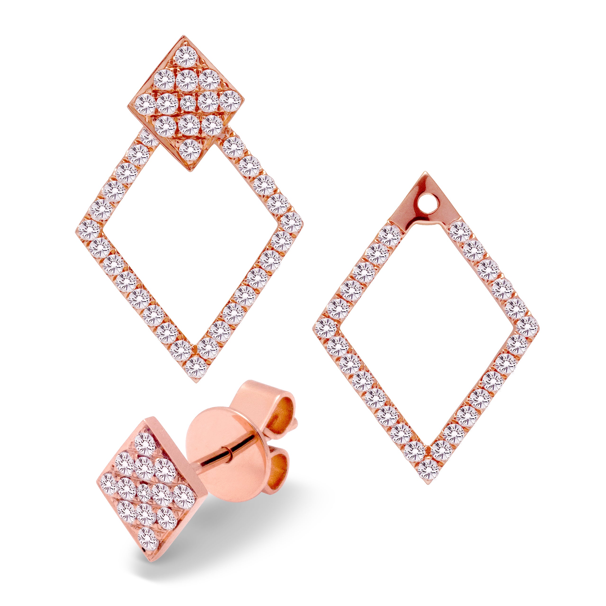 Princess Diamond Earrings