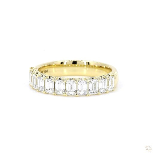 Emerald Cut Half Eternity Ring (0.12 ct per diamond)