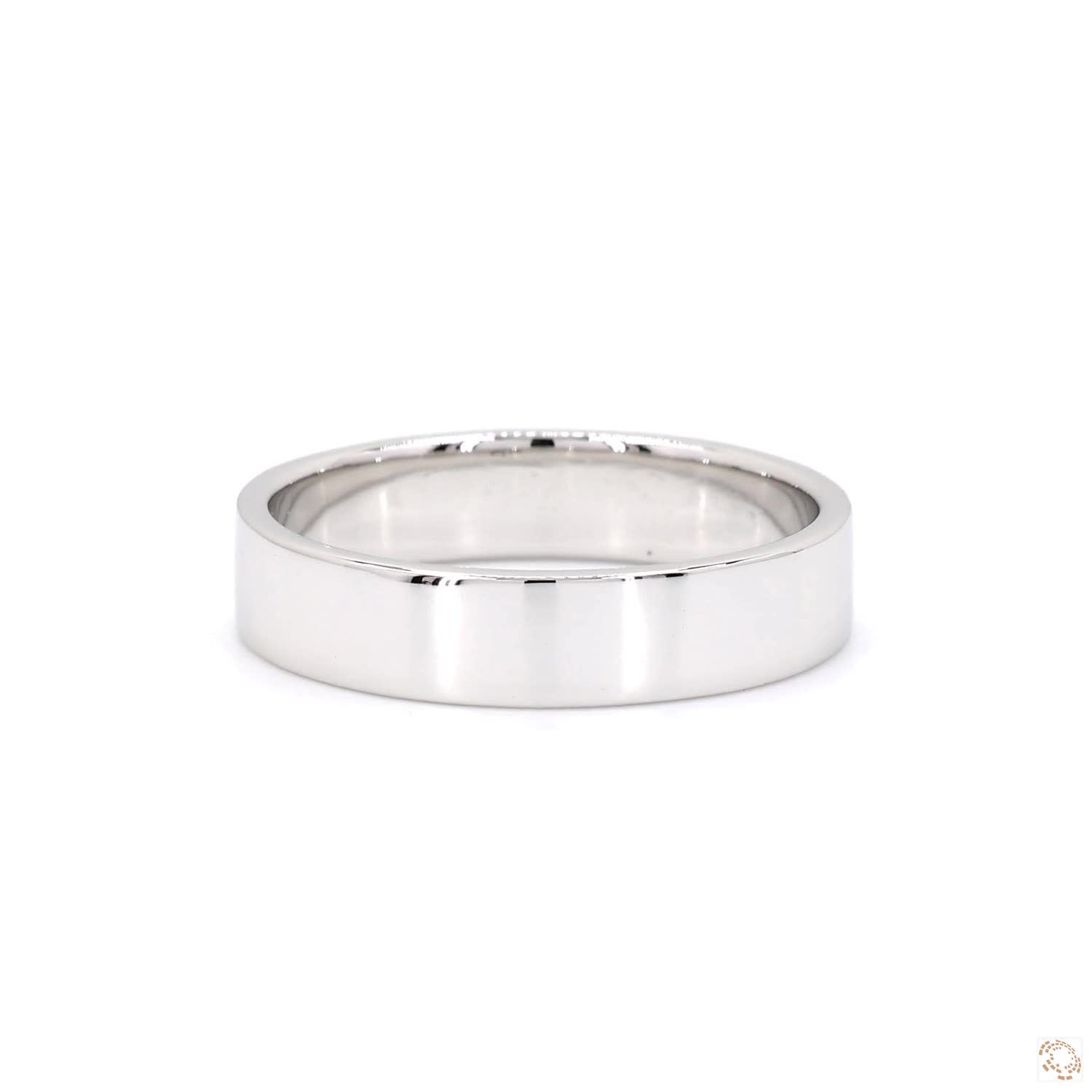 Men's Straight Polished Engagement Band (5mm)