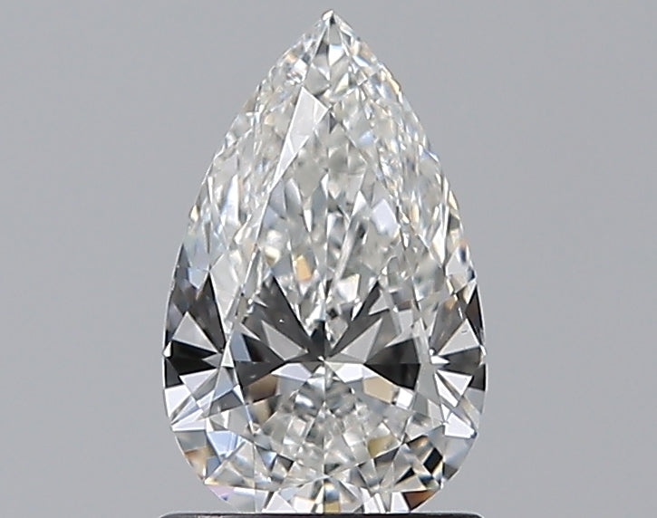 0.8 Carat F SI1  Pear Shape Diamond GIA