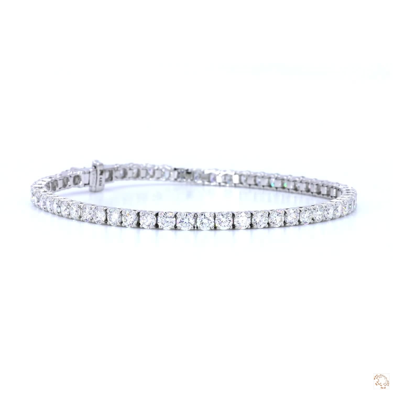 4-Prong Classic Diamond Tennis Bracelet (0.08 ct per diamond)