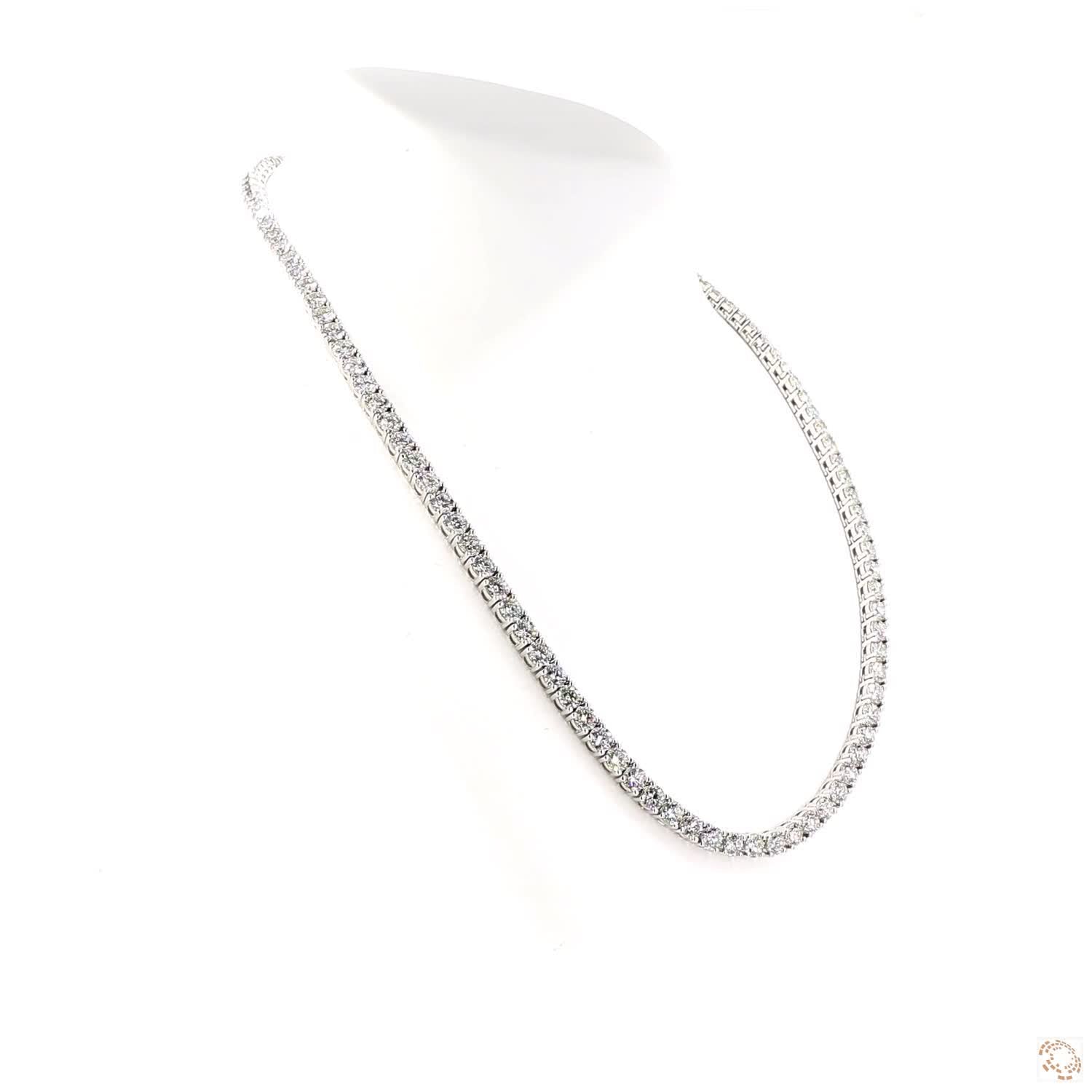 One Line Tennis Eternal Diamond Necklace (17.85 ct. tw)
