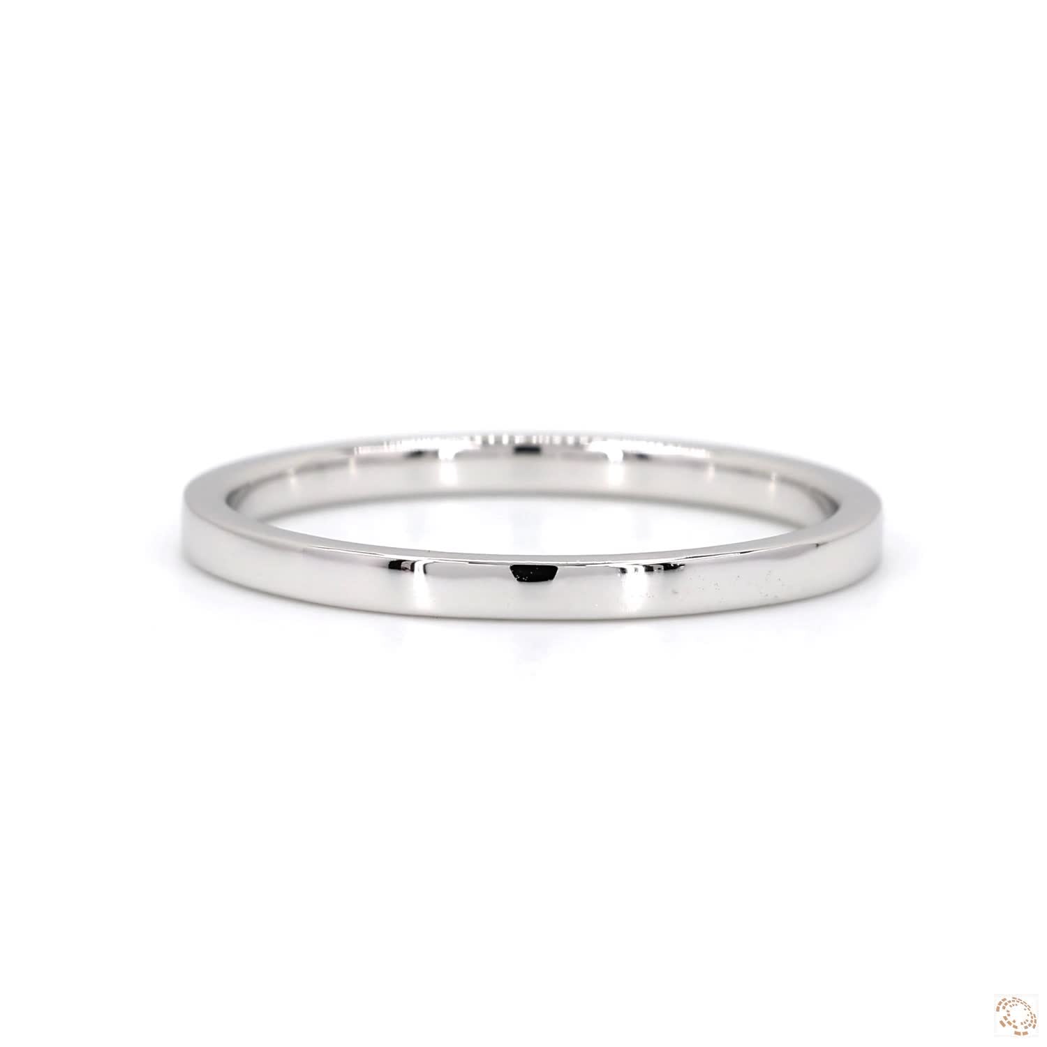 Women'Polished Straight Engagement Band (1.8mm)