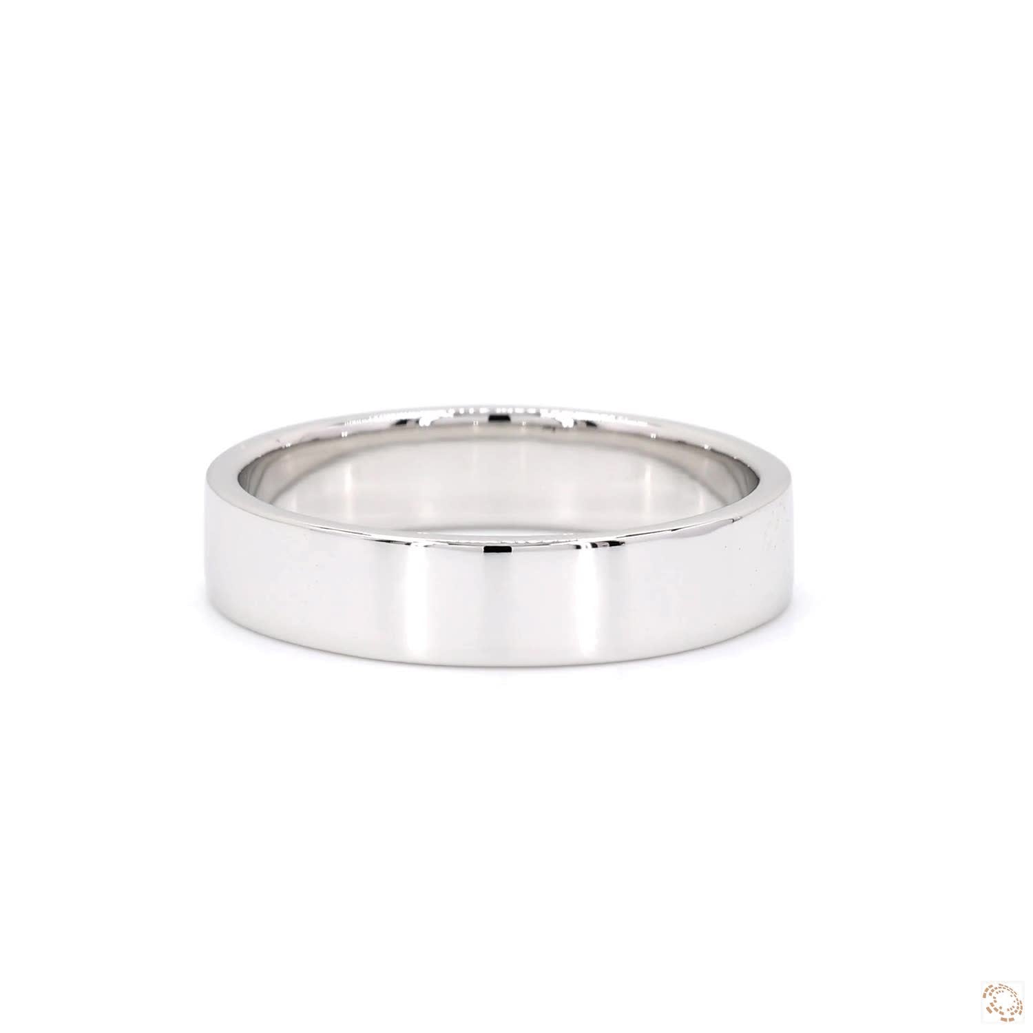 Men's Straight Polished Engagement Band (5mm)