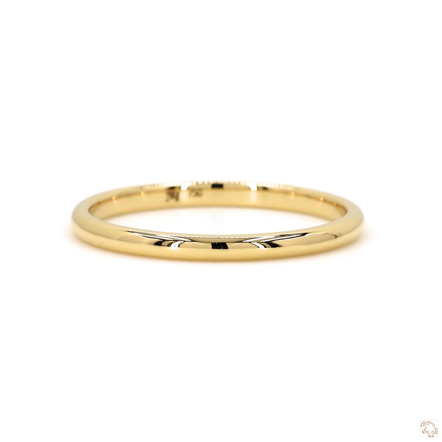 Women's Polished Comfort Fit Engagement Band (2mm)