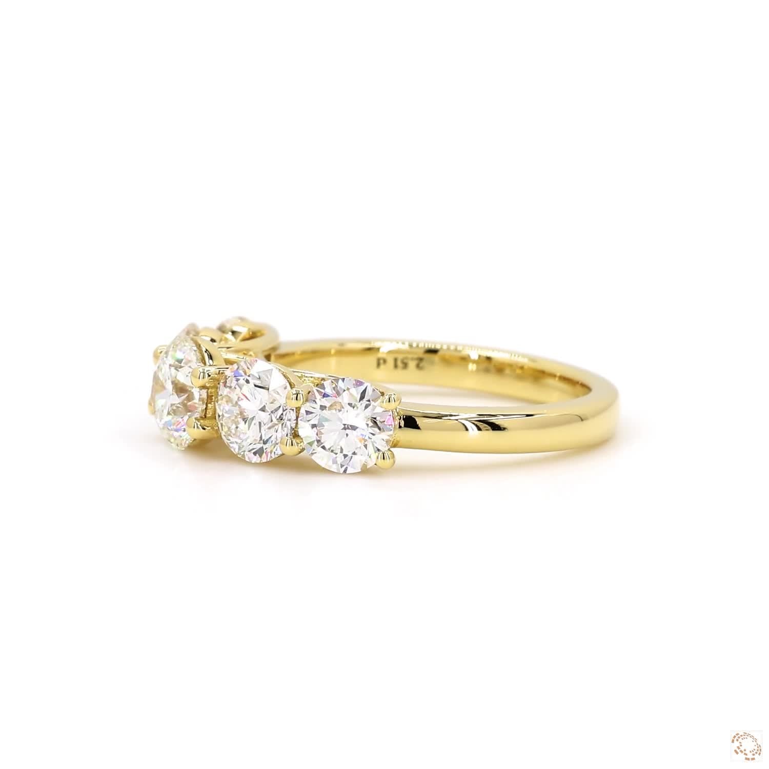 Round Diamond Half Eternity Ring (2.51ct)