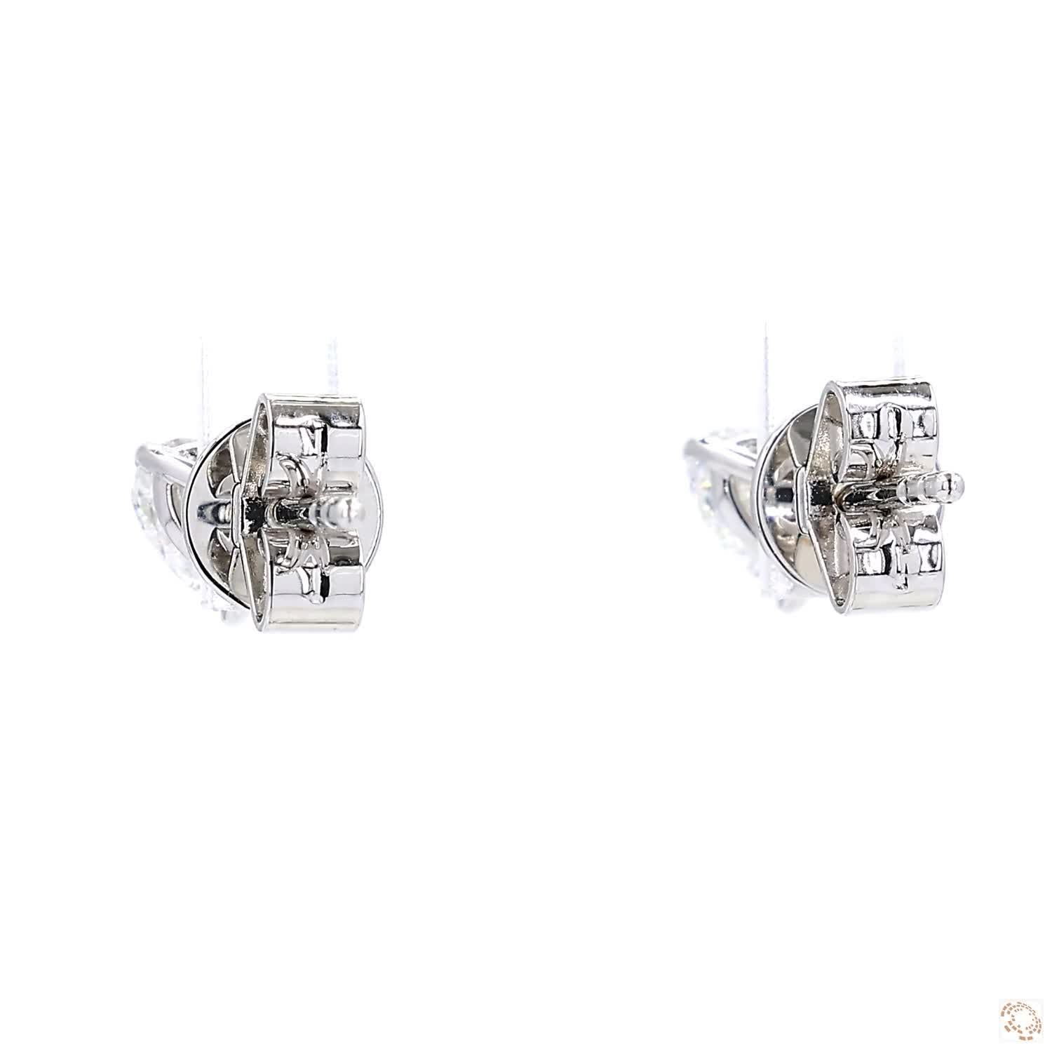 Heart Shape Diamond Stud Earring (0.5 ct. per diamond)
