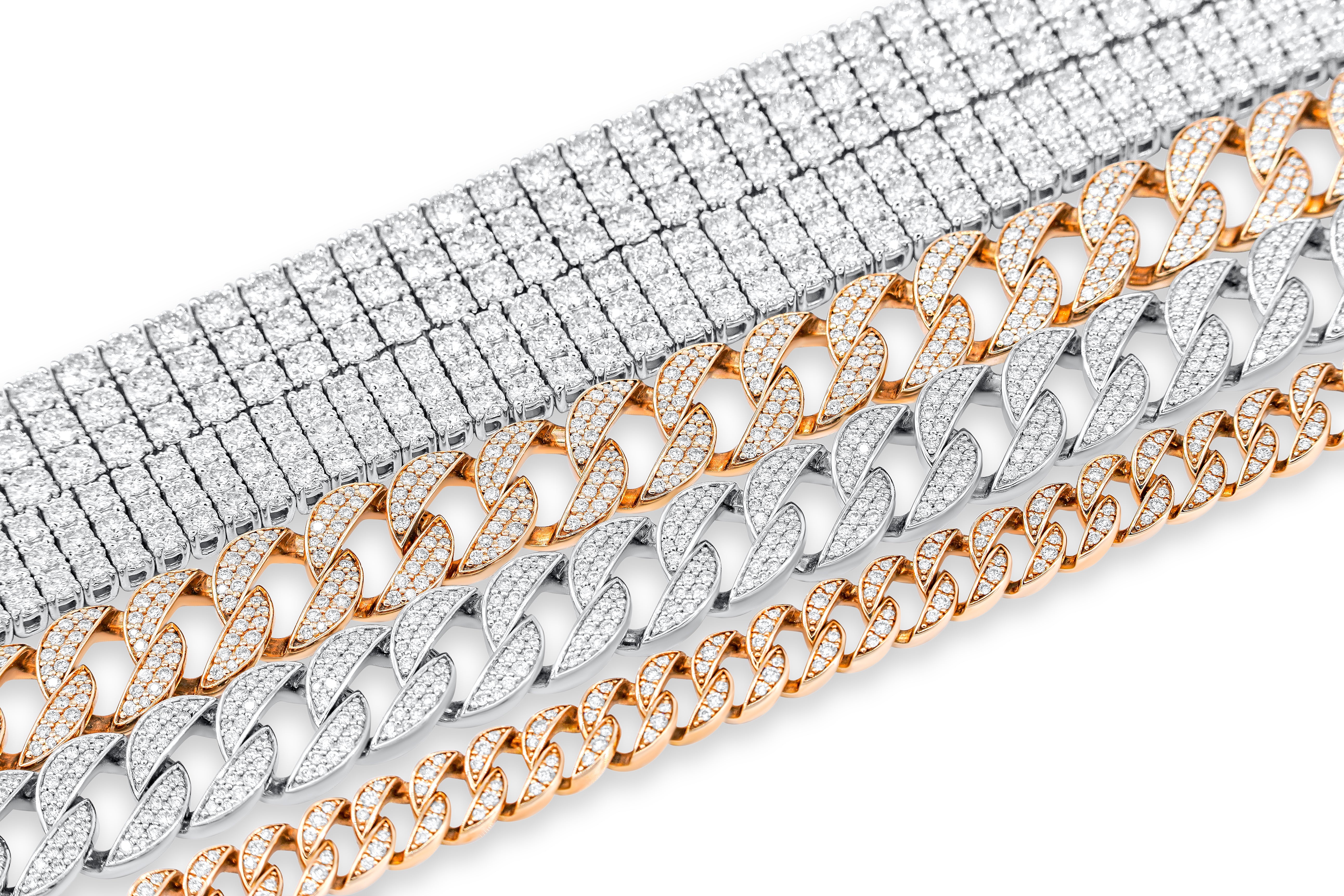 3 Row Diamond Tennis Bracelet (10.533 ct tw.)