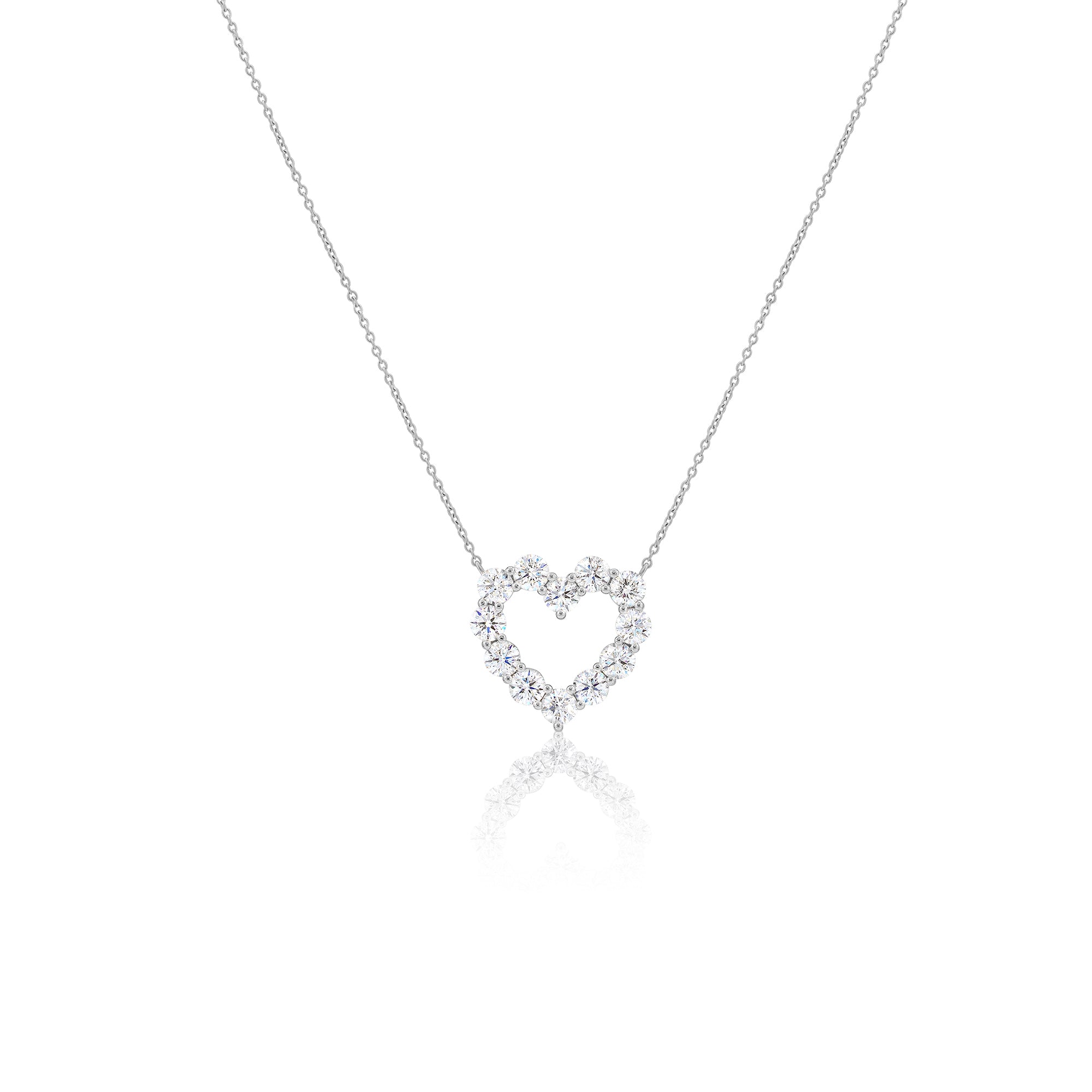 Solitaire Heart Diamond Pendant (3.60 ct)