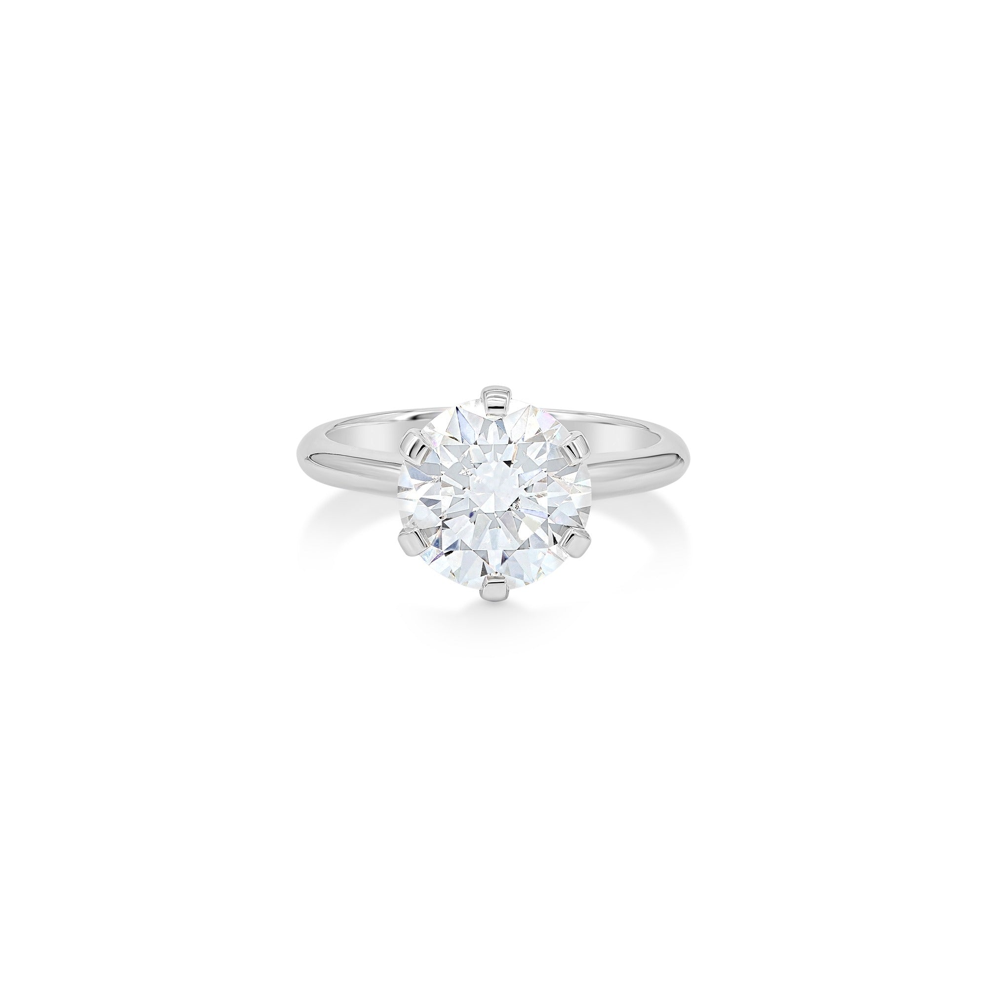 Solitaire Round Diamond Ring (3.01ct per diamond)