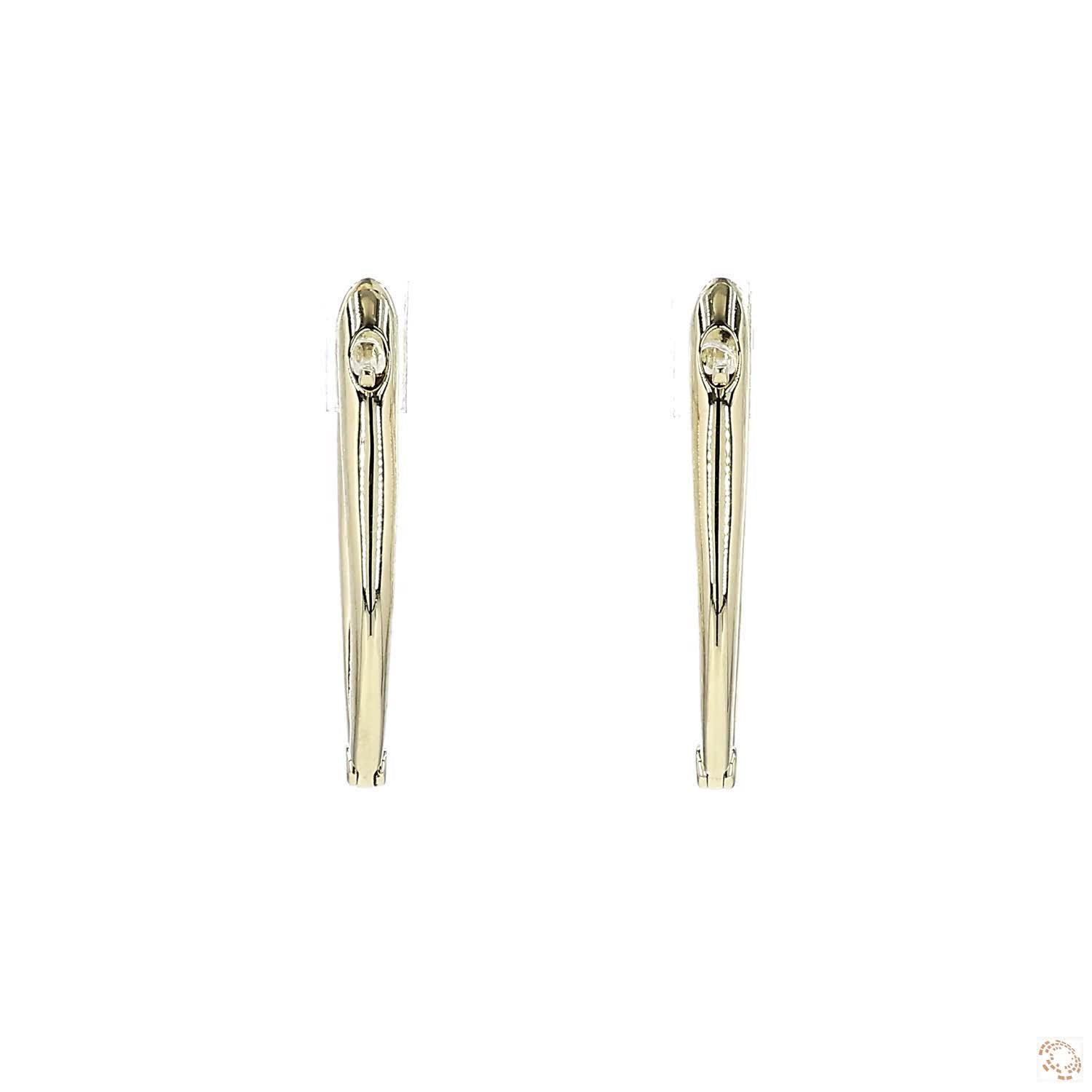 Graduated Inside-Outside Diamond Hoop Earrings