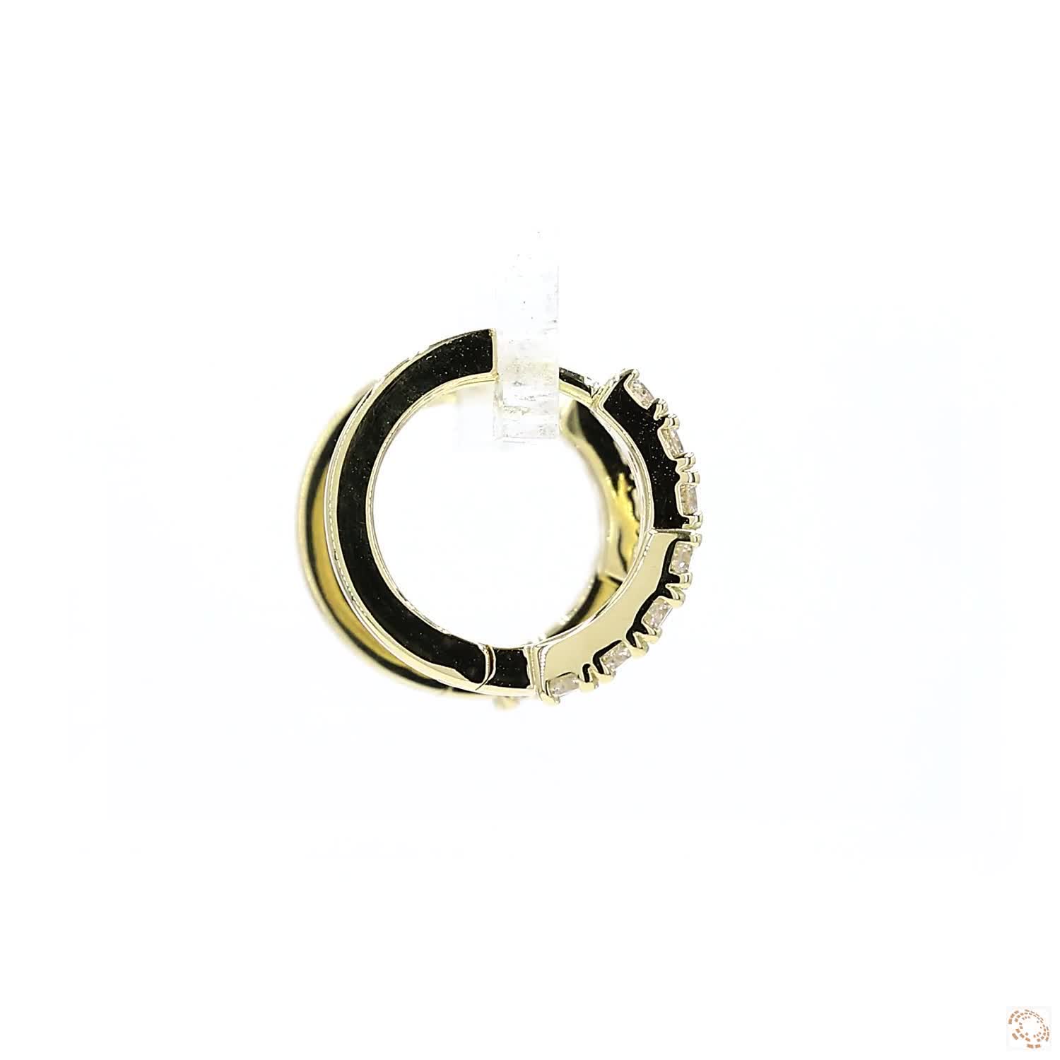 Diamond Pave Huggies Earrings (0.6 ct. tw.)