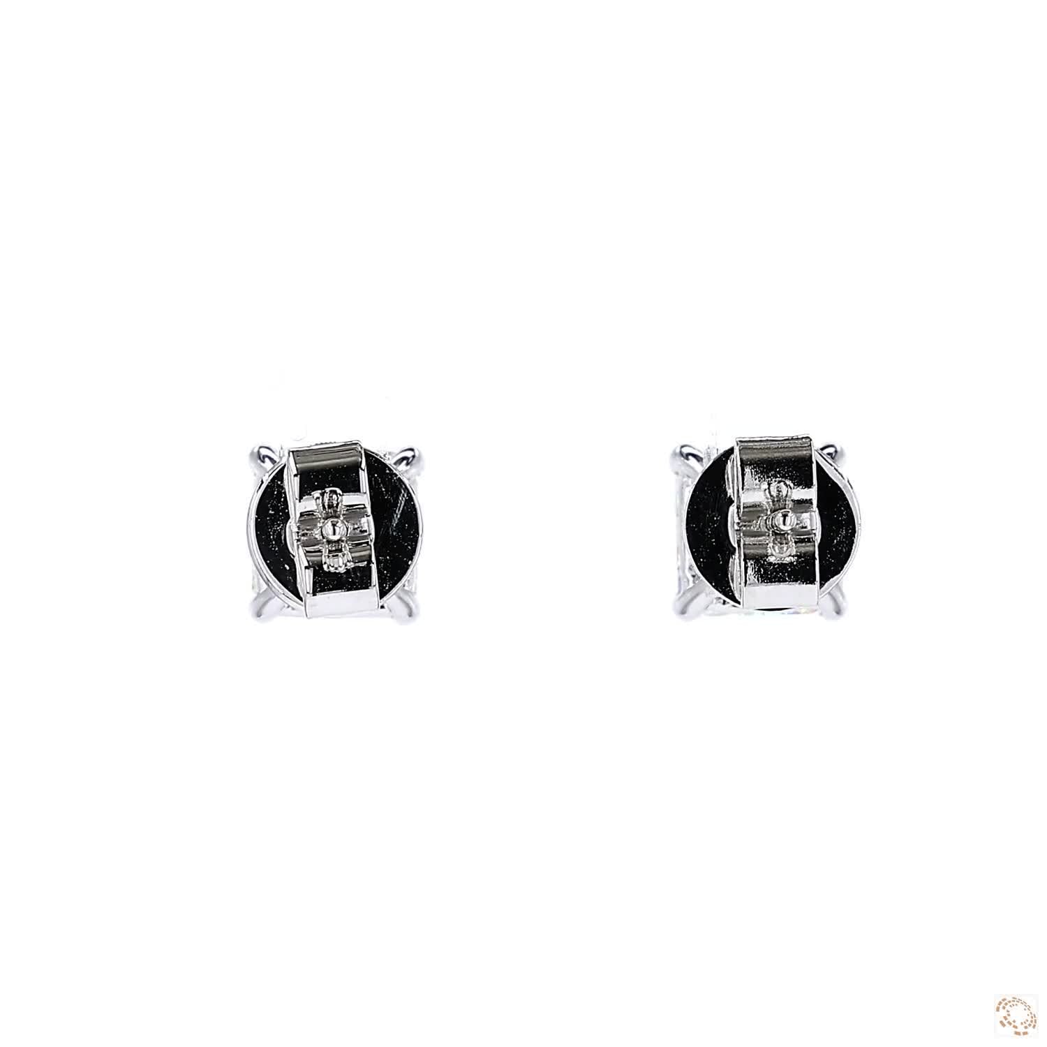 Asscher Shape Diamond Stud Earring (1.5 ct. per diamond)