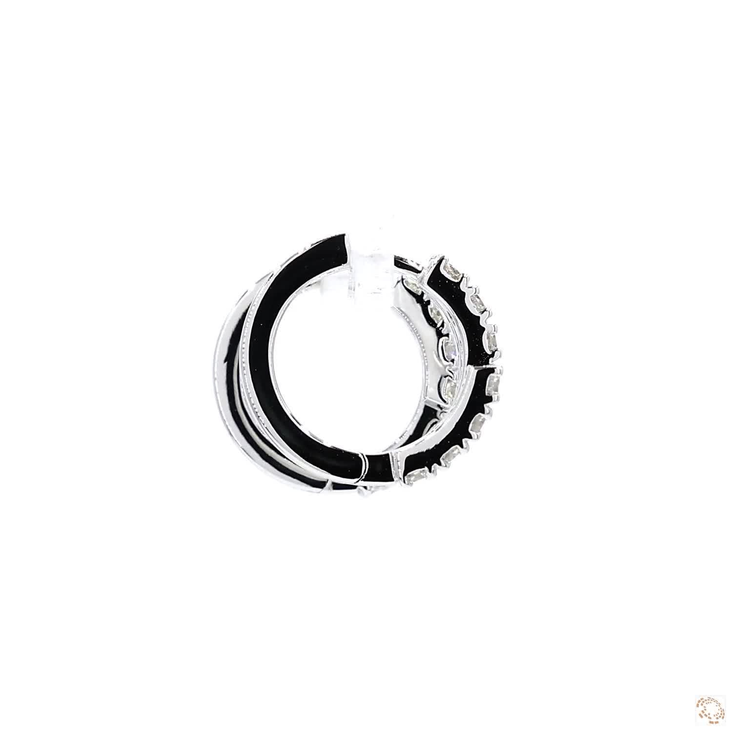 Diamond Pave Huggies Earrings (0.6 ct. tw.)