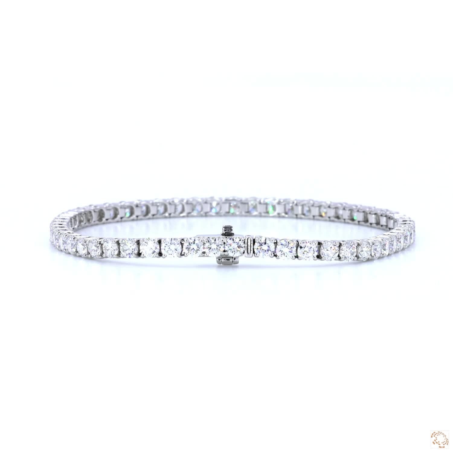 4-Prong Classic Diamond Tennis Bracelet (0.08 ct per diamond)