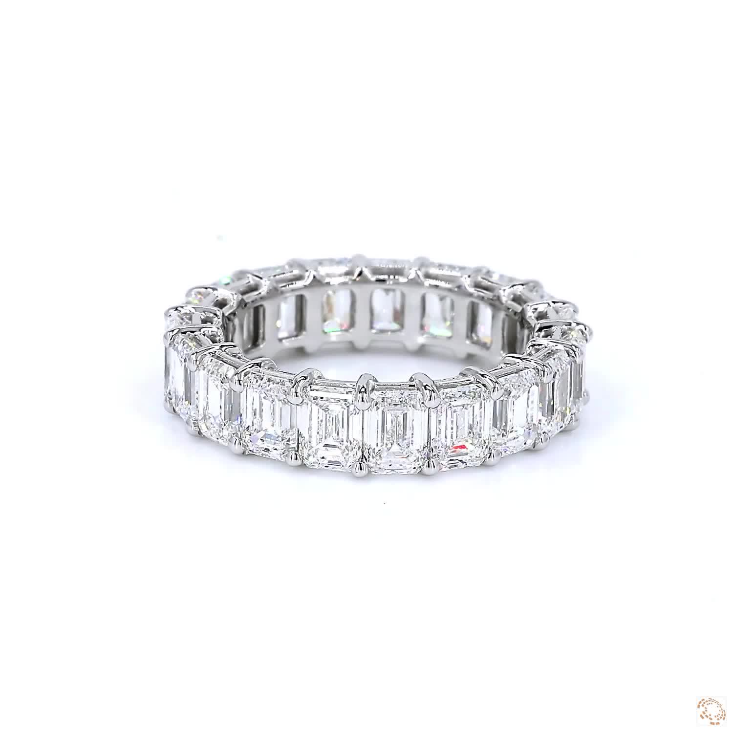 Emerald Diamond Eternity Ring (0.3ct per diamond)