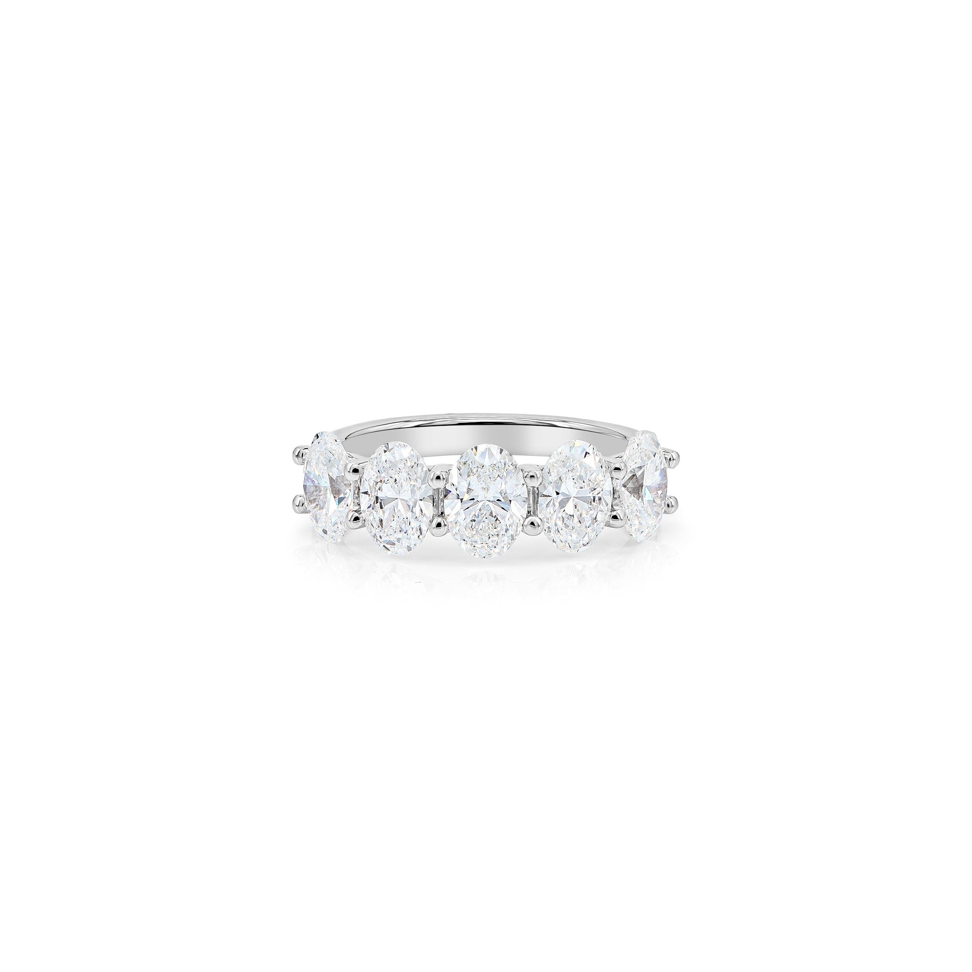 Oval Diamond Half Eternity Ring (0.5ct per diamond)