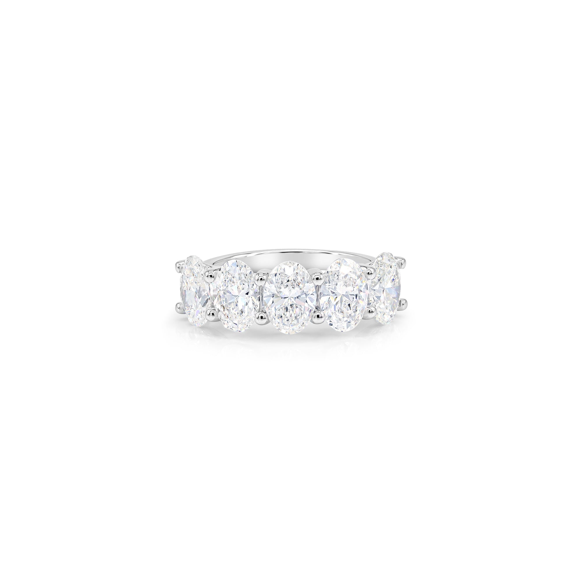 Oval Diamond Half Eternity Ring (0.7ct per diamond)