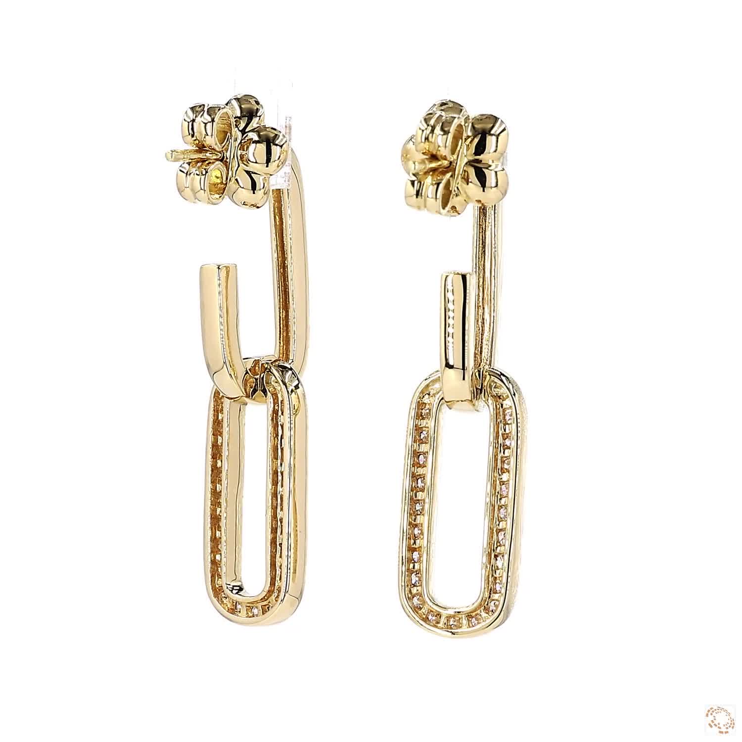 Diamond Chain Dangling Earrings (0.45 ct. tw.)