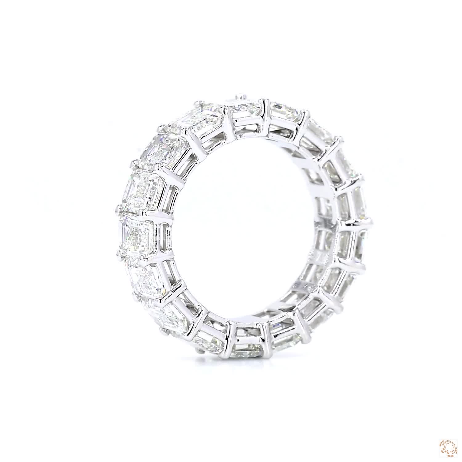 Emerald Diamond Eternity Ring (0.5ct per diamond)