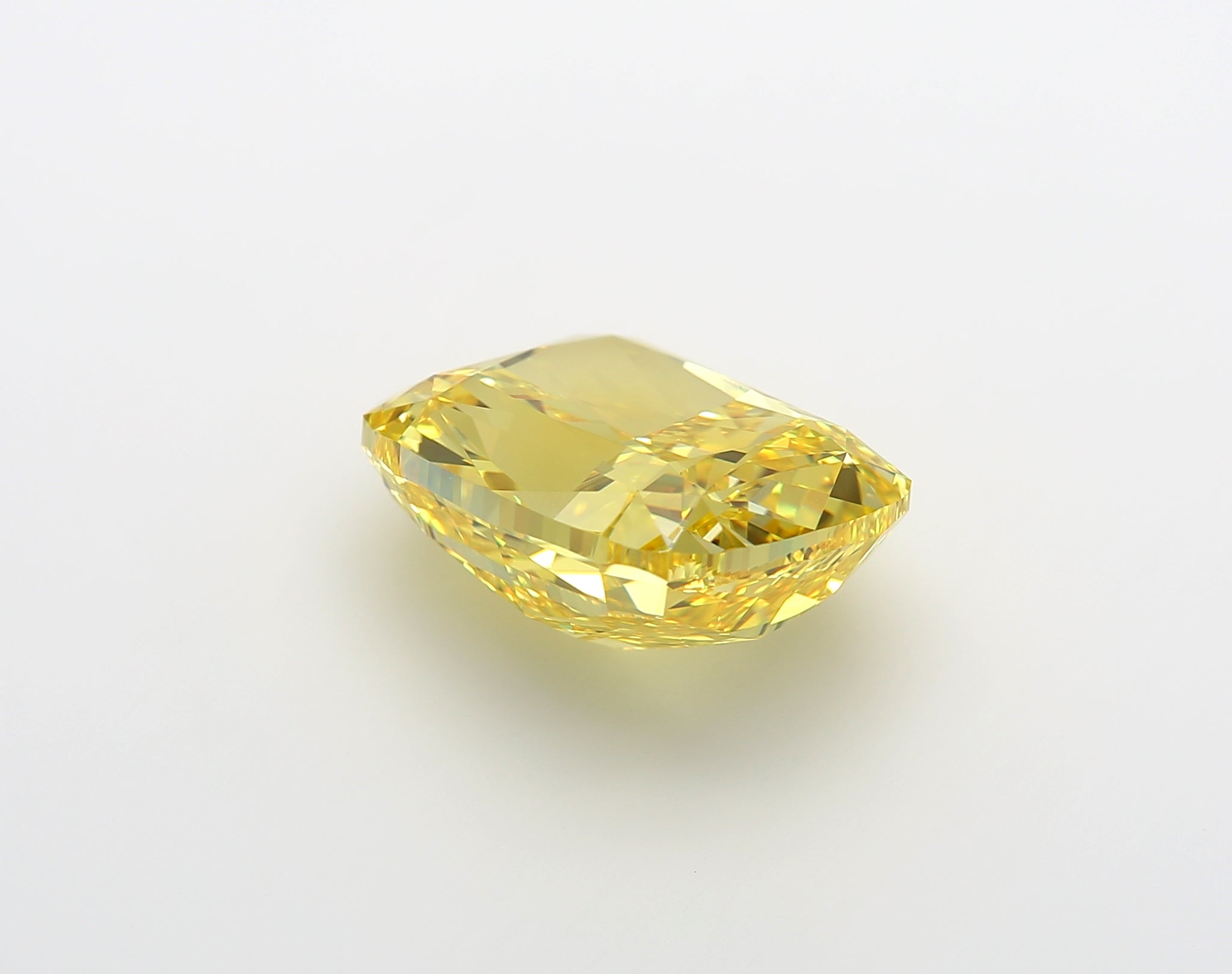 Zimmi 7 Carat Fancy Vivid Yellow Cushion  Diamond GIA