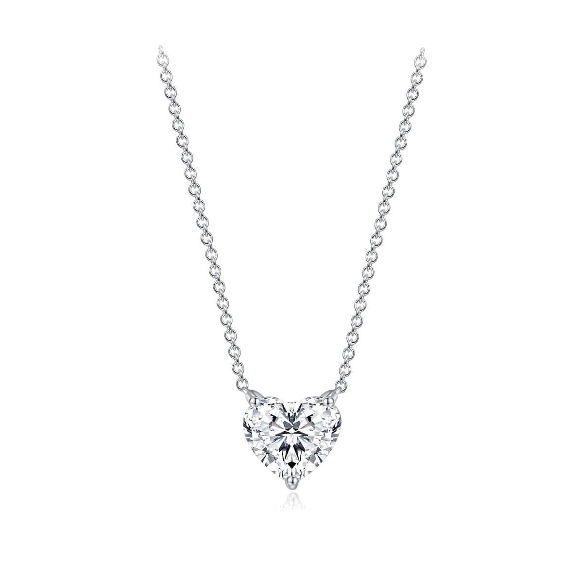 Solitaire Heart Diamond Pendant (0.81 ct)