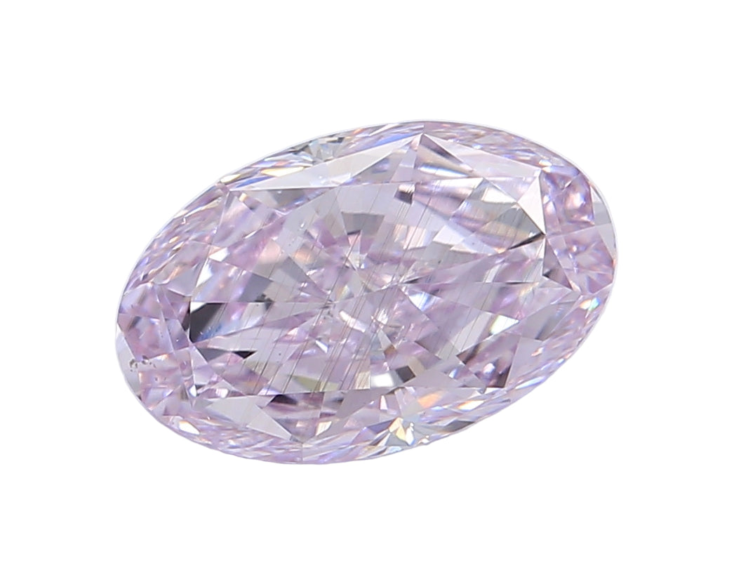 2 Carat Fancy Pinkish Purple Oval Diamond SI1 GIA