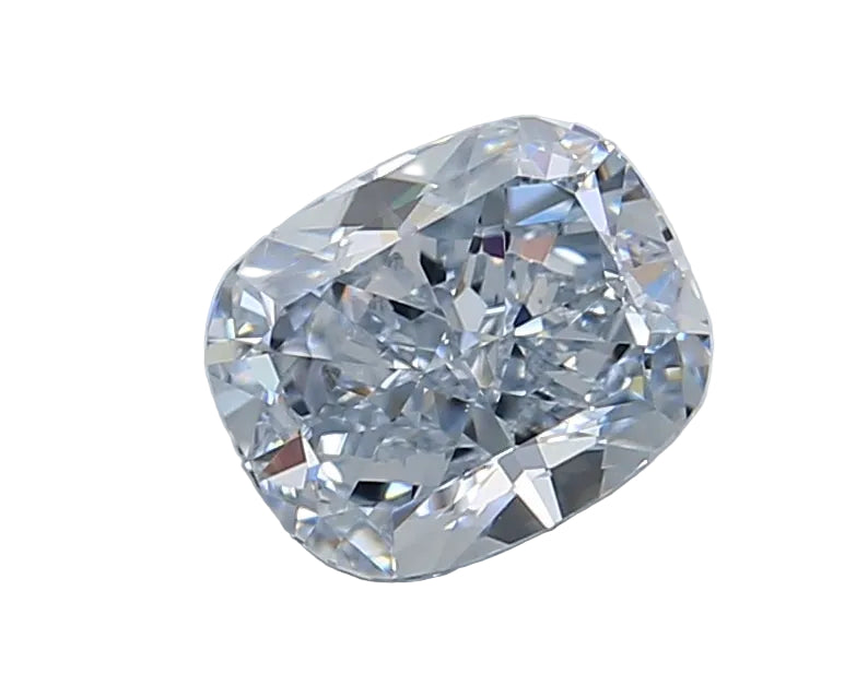 1.5 Carat Fancy Blue Cushion  Diamond GIA