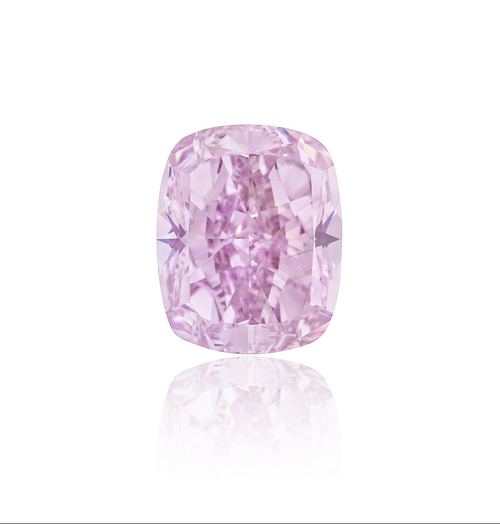 Bubble Gum love (Cushion shape Fancy Pink-Purple 1.55 Carat)