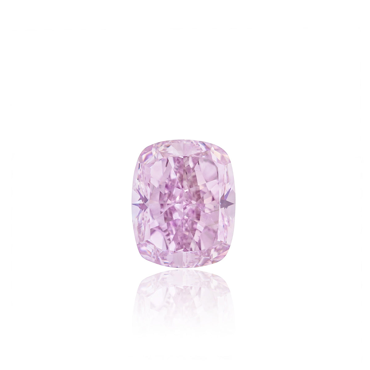 Cushion Cut Pink & White Diamond Ring